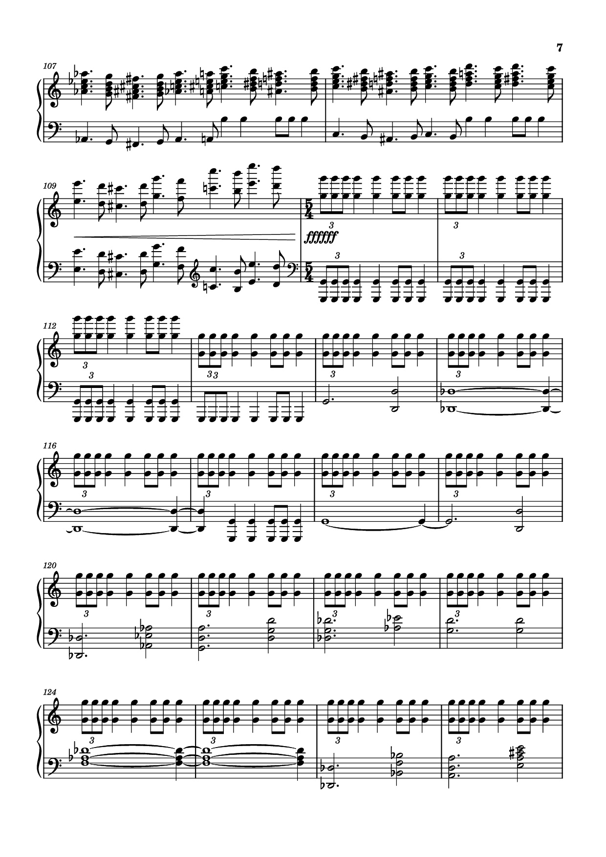 Trang 7 của Sheet nhạc PDF Piano bài hát The Planets - Mars Piano - Composer / arranger