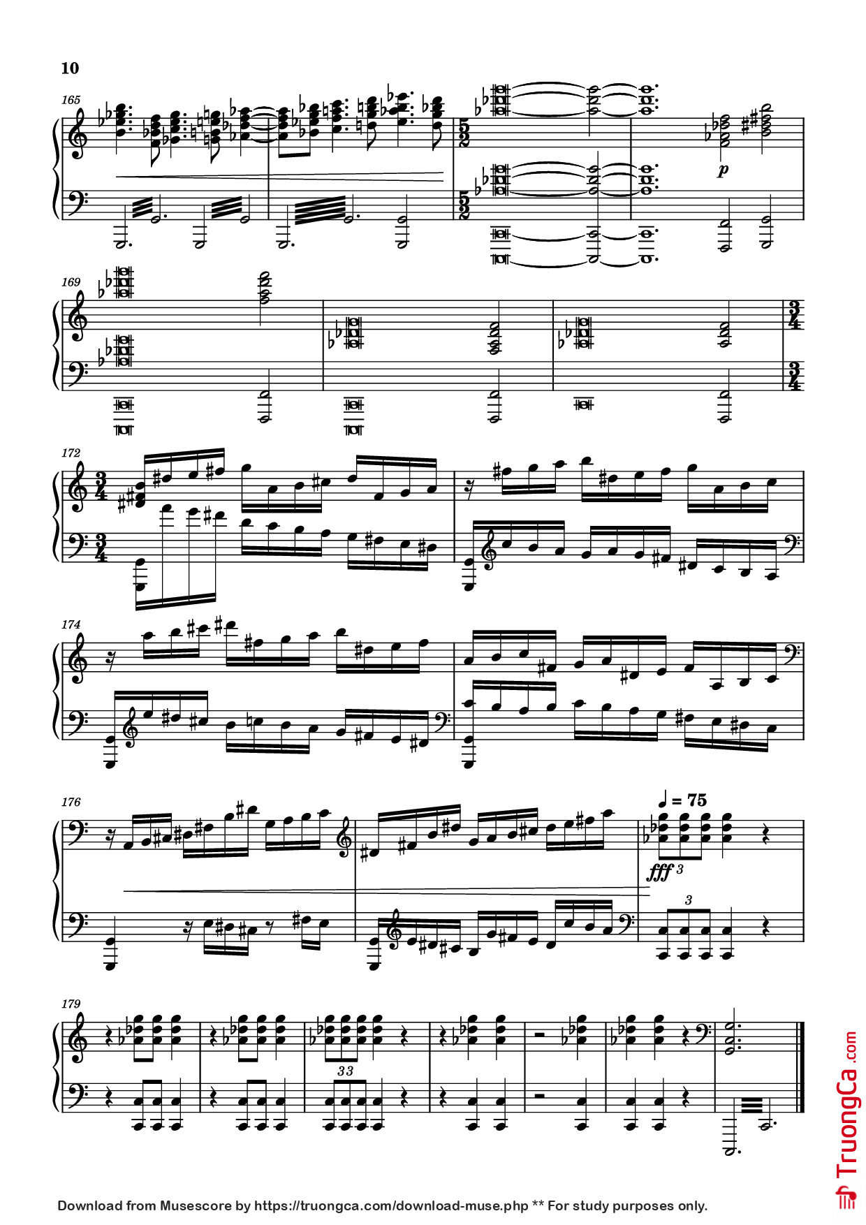 Trang 10 của Sheet nhạc PDF Piano bài hát The Planets - Mars Piano - Composer / arranger