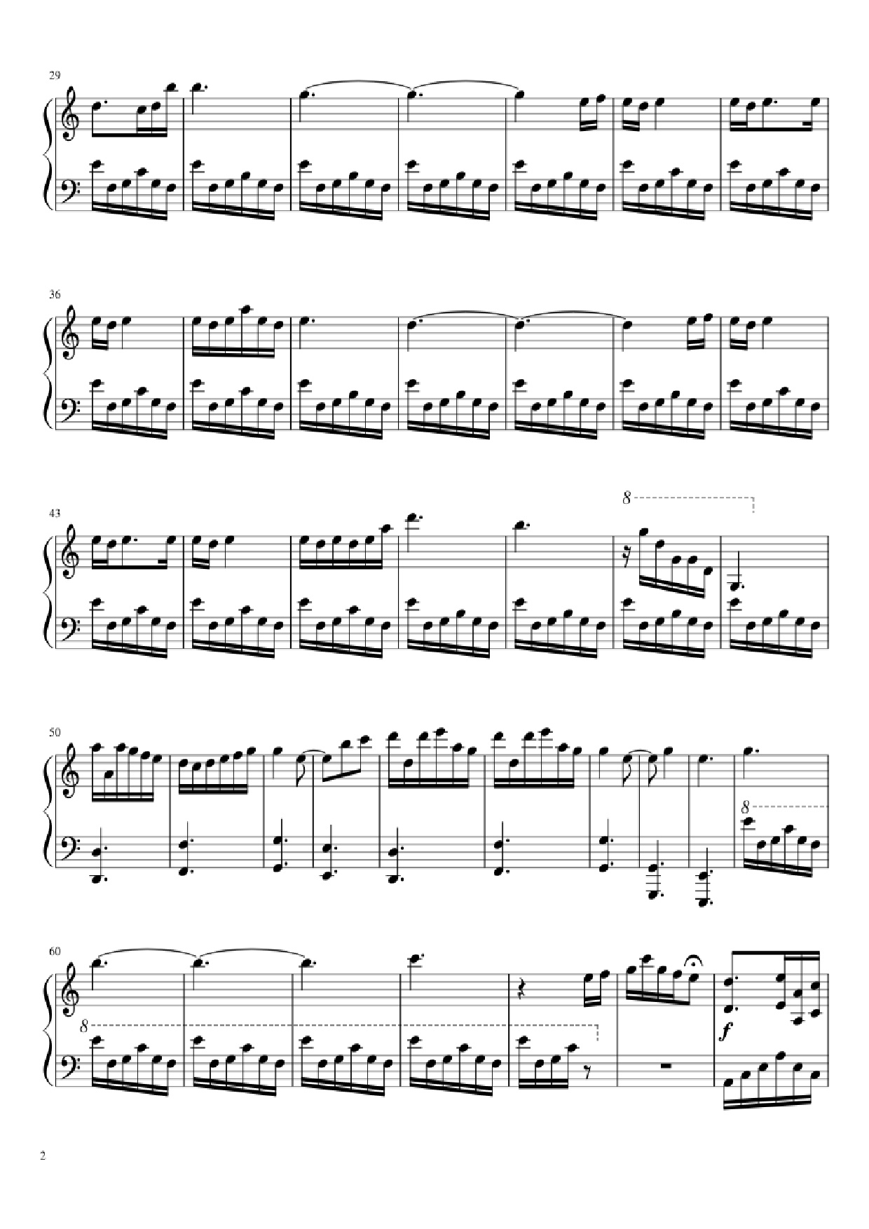 Trang 2 của Sheet nhạc PDF Piano bài hát My Truth Piano - Masaru Yokoyama Arr. Seongbin Hong