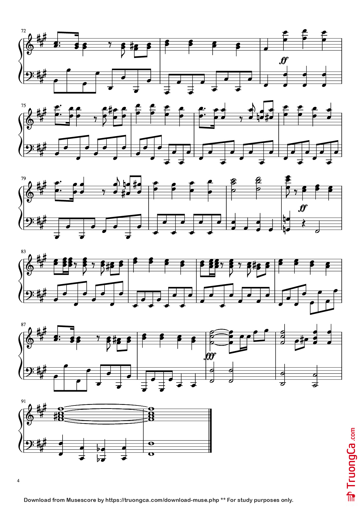 Trang 4 của Sheet nhạc PDF Piano bài hát My Army Piano - Arr. by Felix Zander