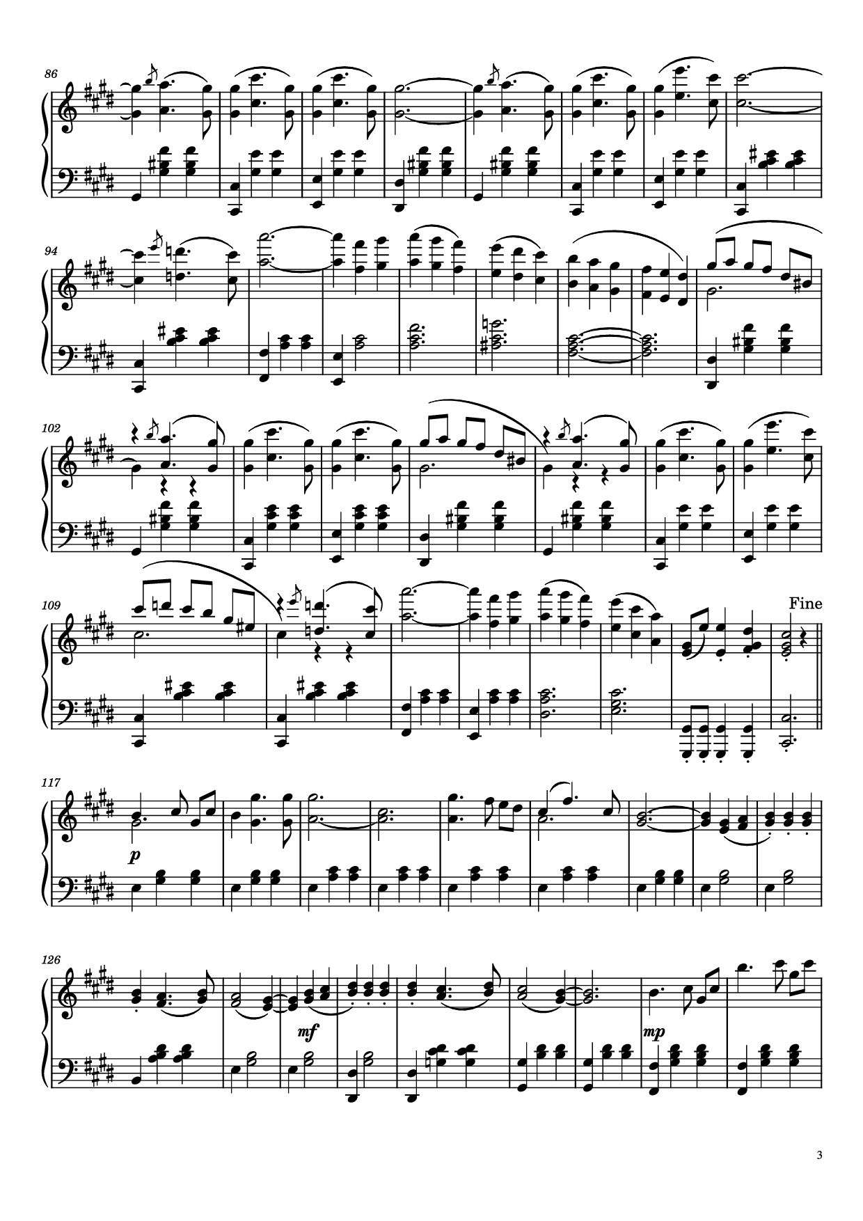 Trang 3 của Sheet nhạc PDF Piano bài hát The Snowstorm: Waltz No. 2 Piano - G.V. Sviridov (arr. ReFruity