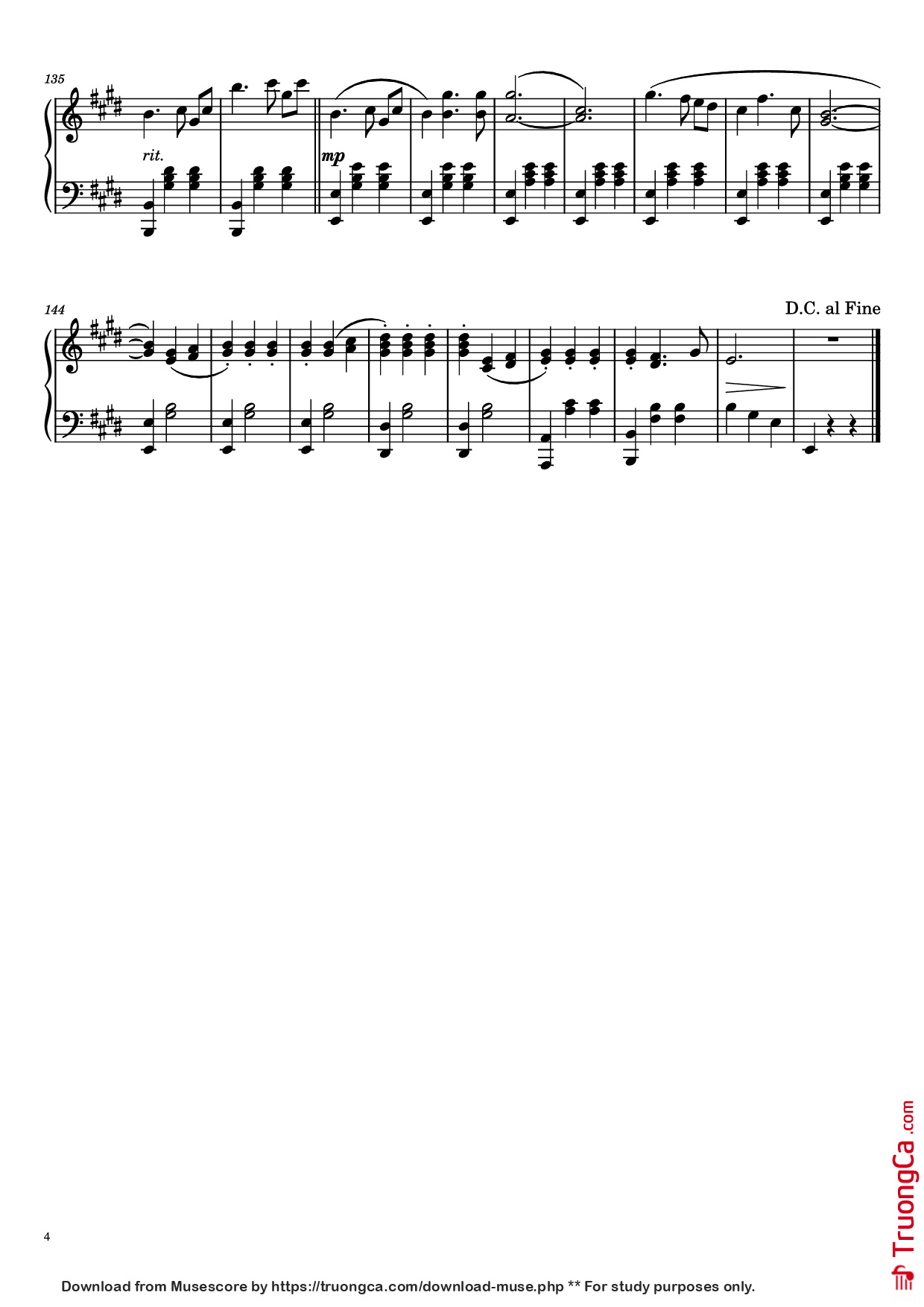 Trang 4 của Sheet nhạc PDF Piano bài hát The Snowstorm: Waltz No. 2 Piano - G.V. Sviridov (arr. ReFruity