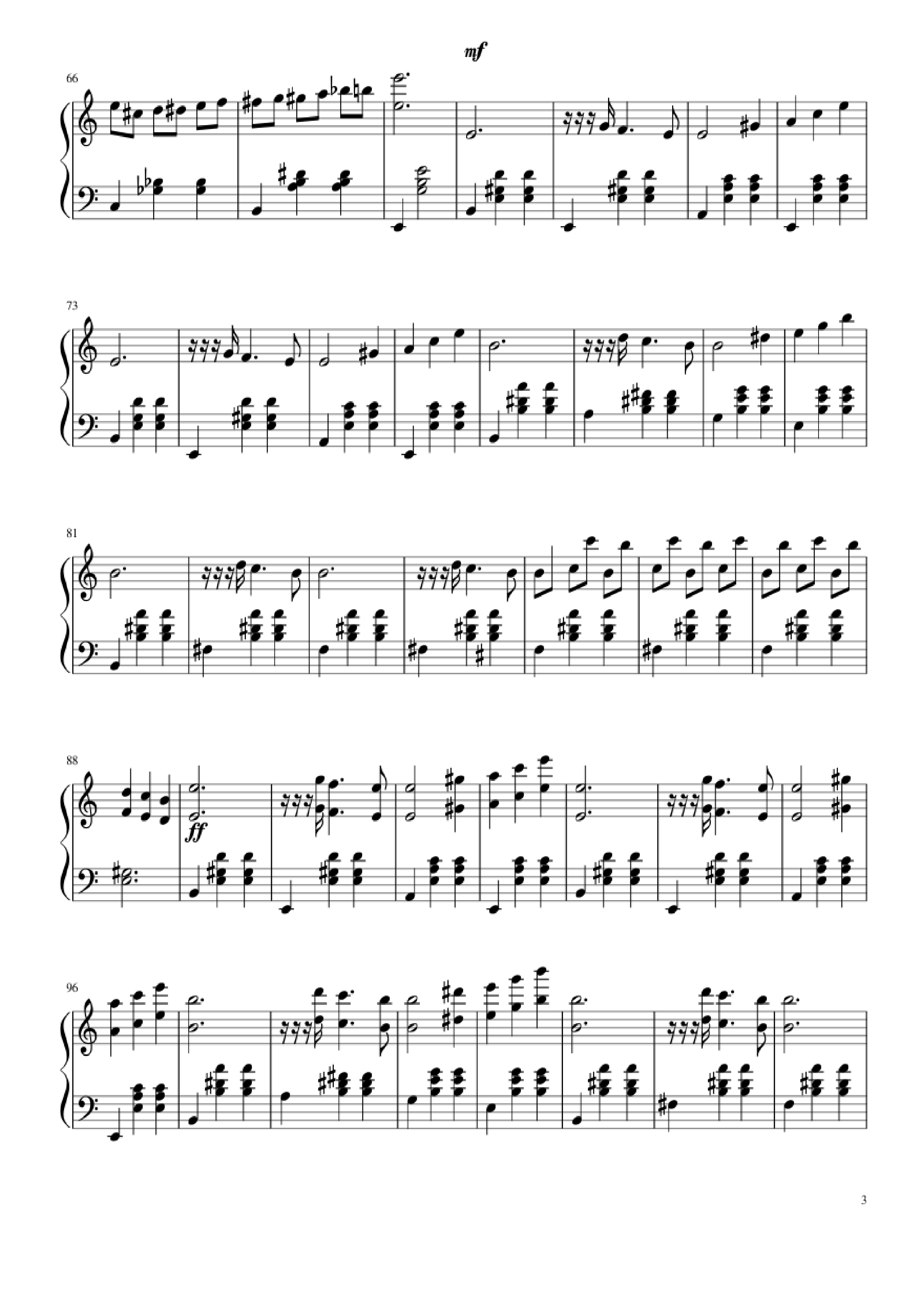 Trang 3 của Sheet nhạc PDF Piano bài hát Waltz from Masquerade Piano - Khachaturian