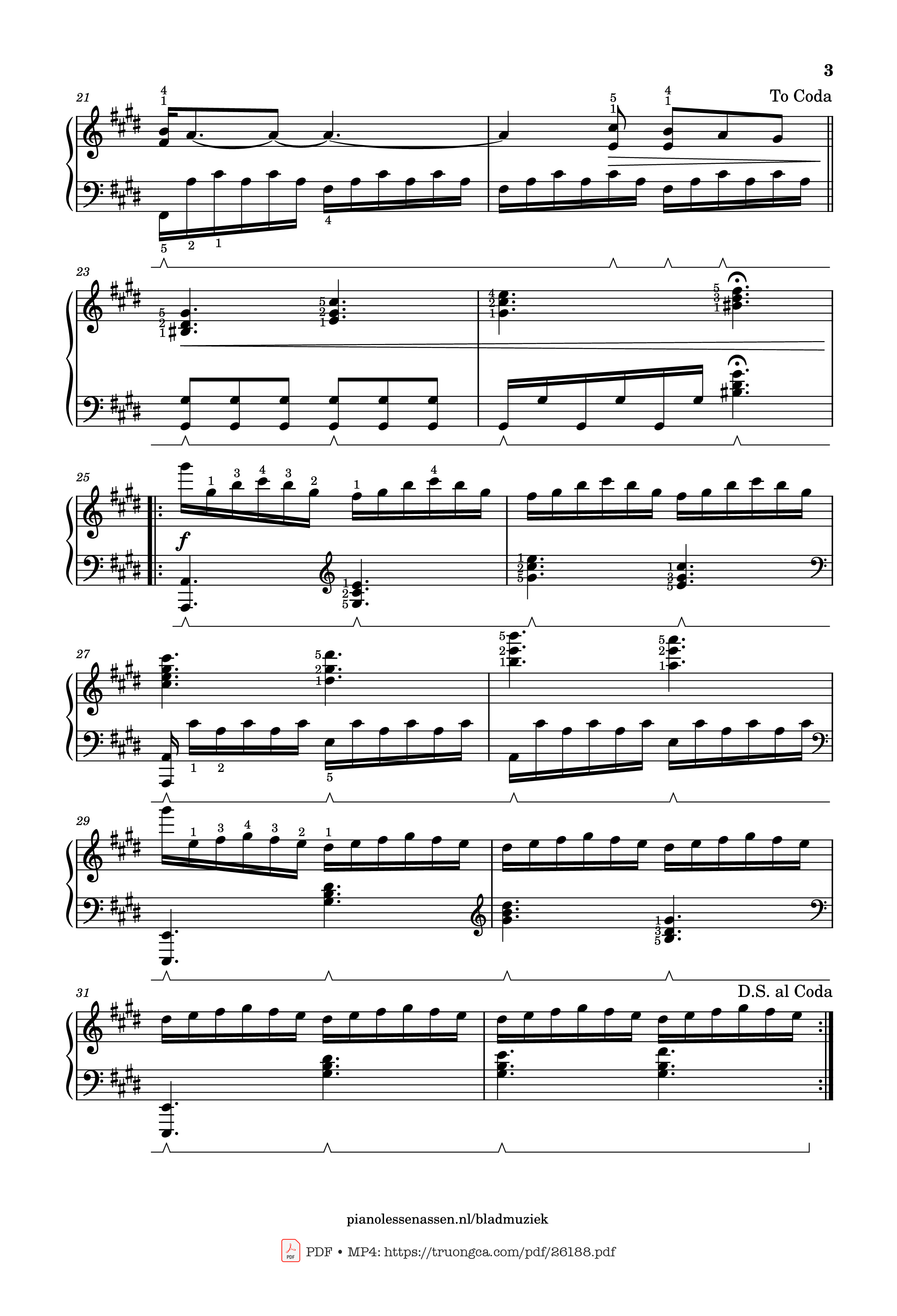 Trang 3 của Sheet nhạc PDF Piano bài hát Golden Hour Piano (with fingering) - JVKE