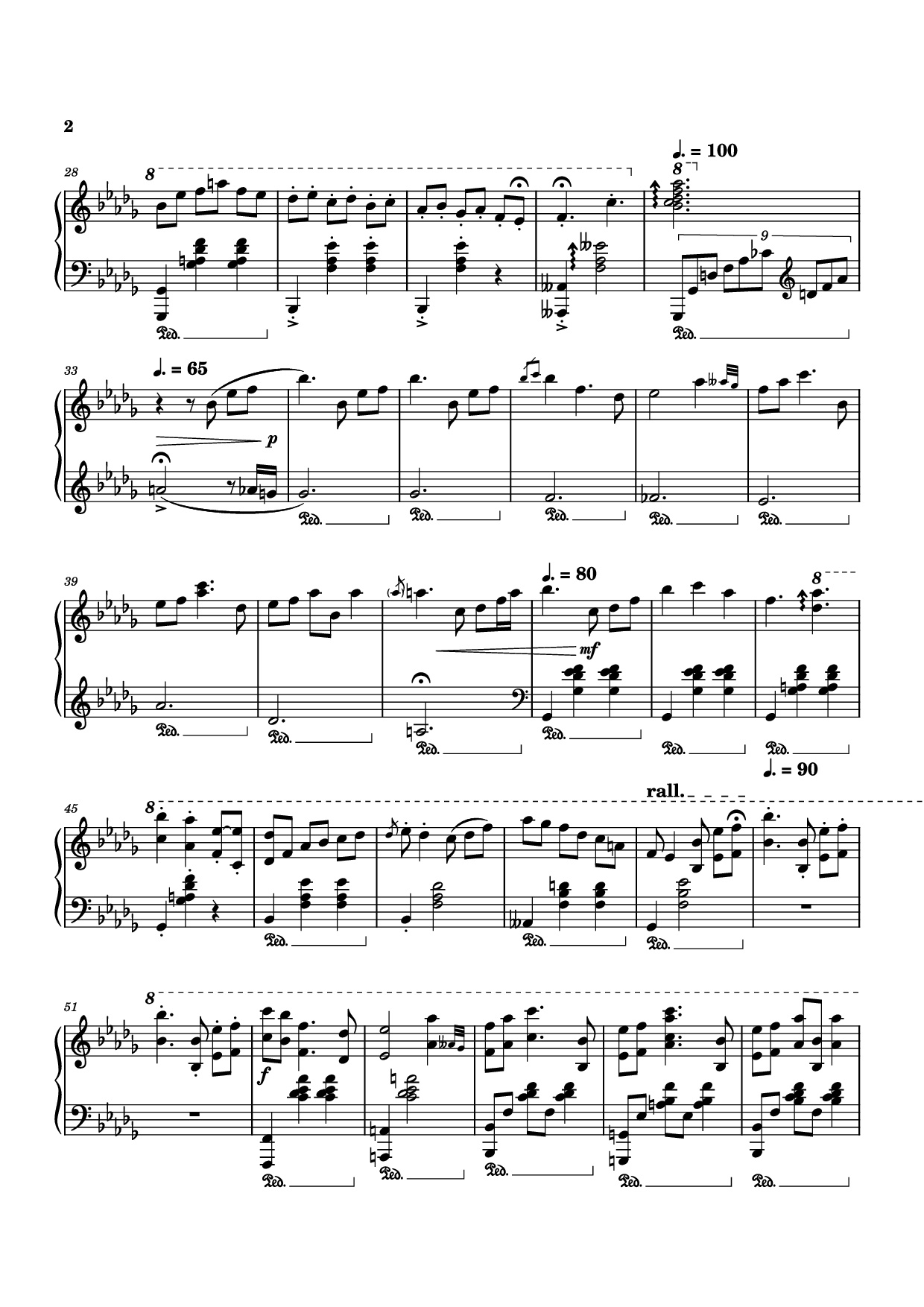 Trang 2 của Sheet nhạc PDF Piano bài hát diminished chords are cooler than i thought :O Piano - Arranged by Dara S