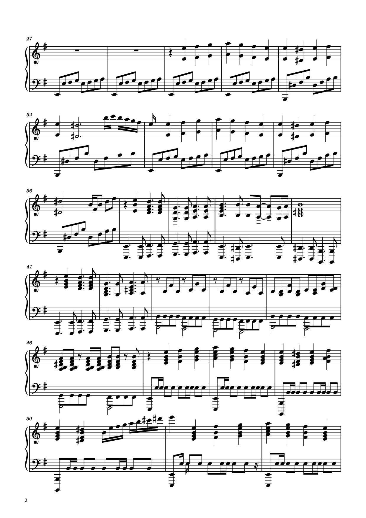 Trang 2 của Sheet nhạc PDF Piano bài hát Paint it black Piano - Ramin Djawadi