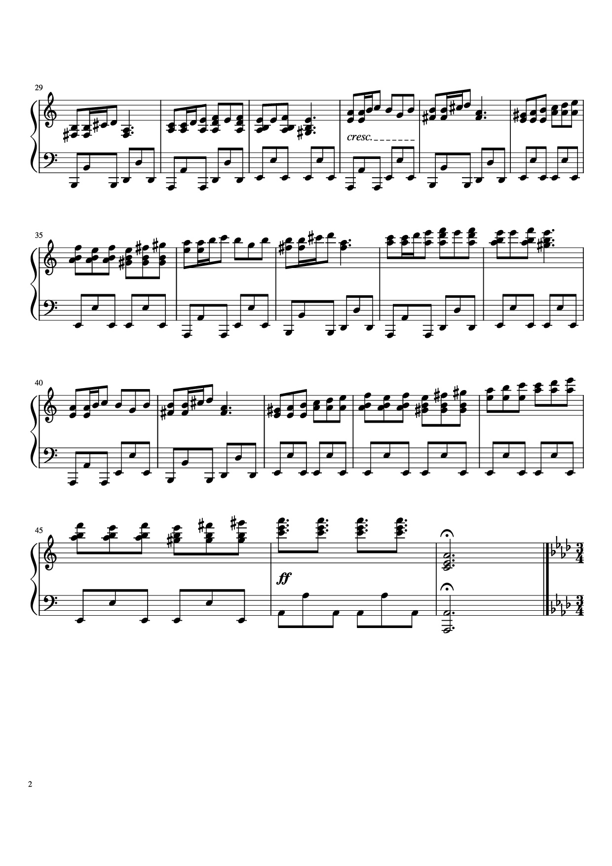 Trang 2 của Sheet nhạc PDF Piano bài hát Scenes From An Unknown Movie Piano - Brent Buyse