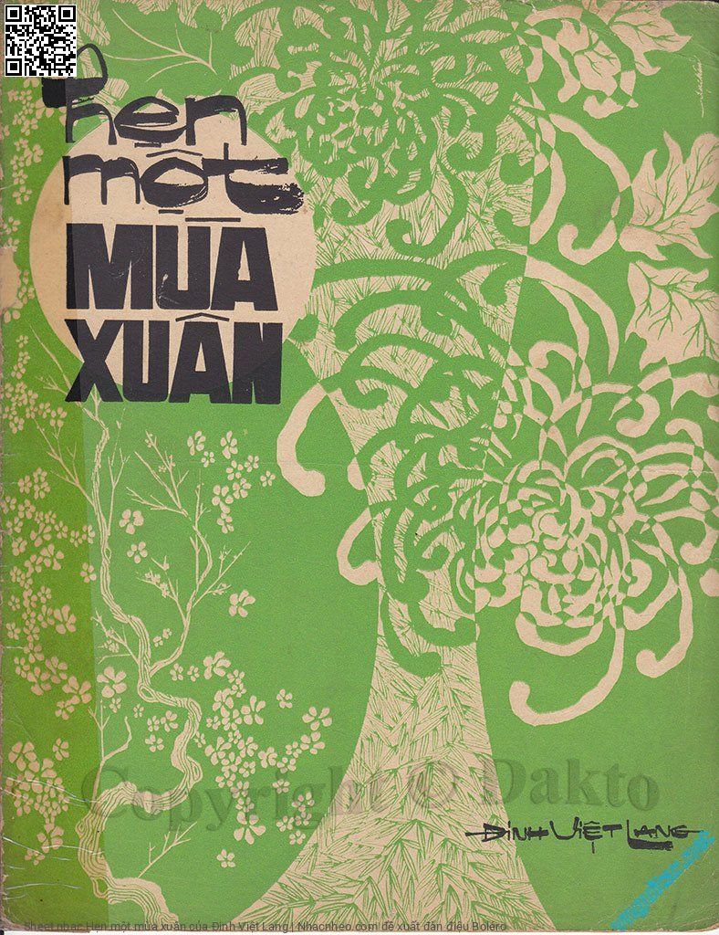 Trang 1 của Sheet nhạc PDF bài hát Hẹn một mùa xuân - Đinh Việt Lang, 1.  Tôi sẽ về khi mùa xuân đơm hoa trước  ngõ