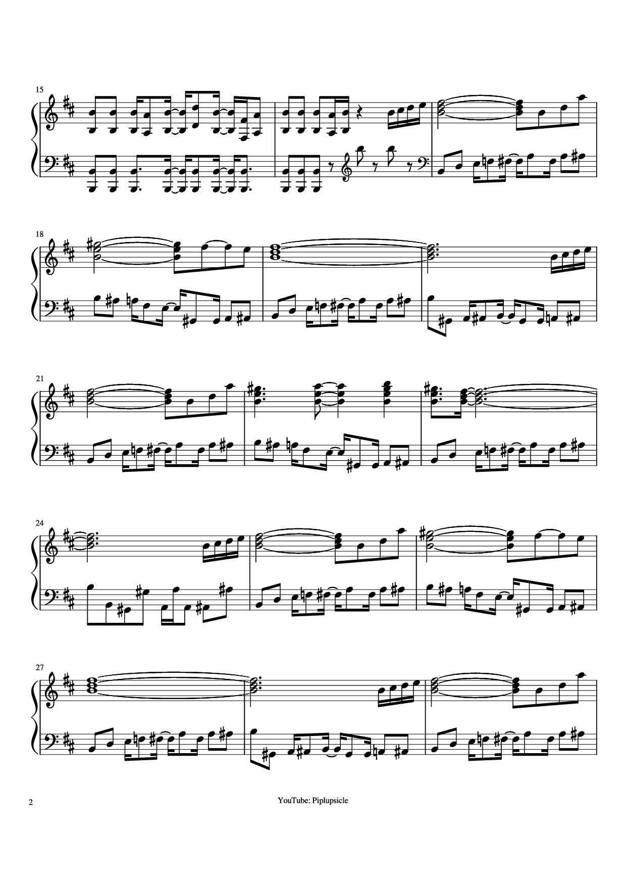 Trang 2 của Sheet nhạc PDF Piano bài hát Giorno