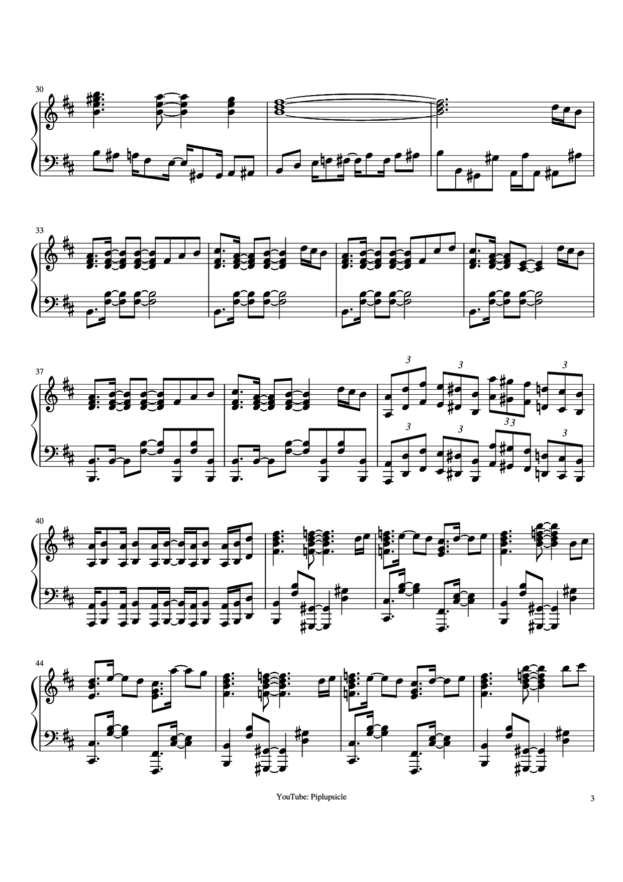 Trang 3 của Sheet nhạc PDF Piano bài hát Giorno