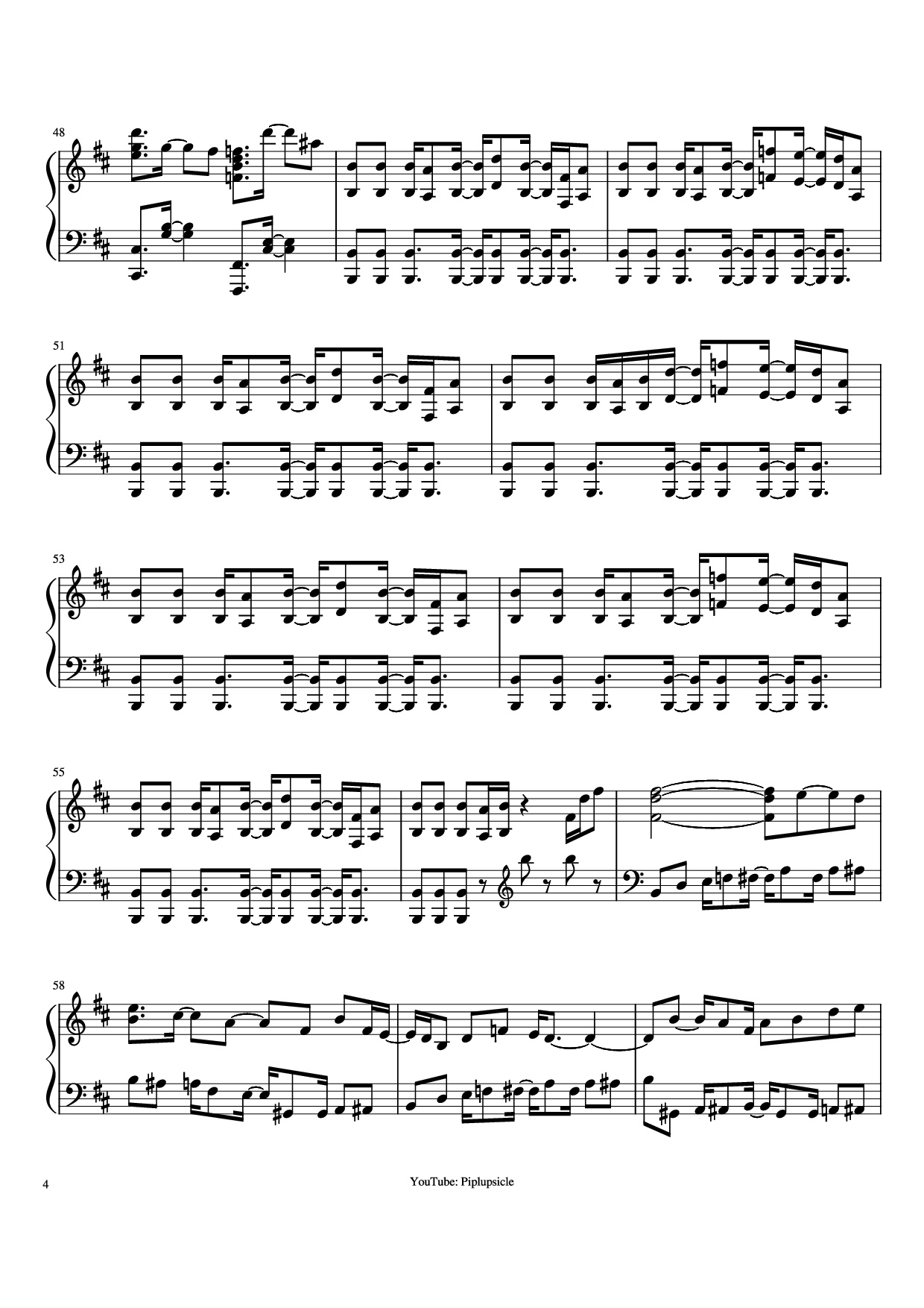 Trang 4 của Sheet nhạc PDF Piano bài hát Giorno