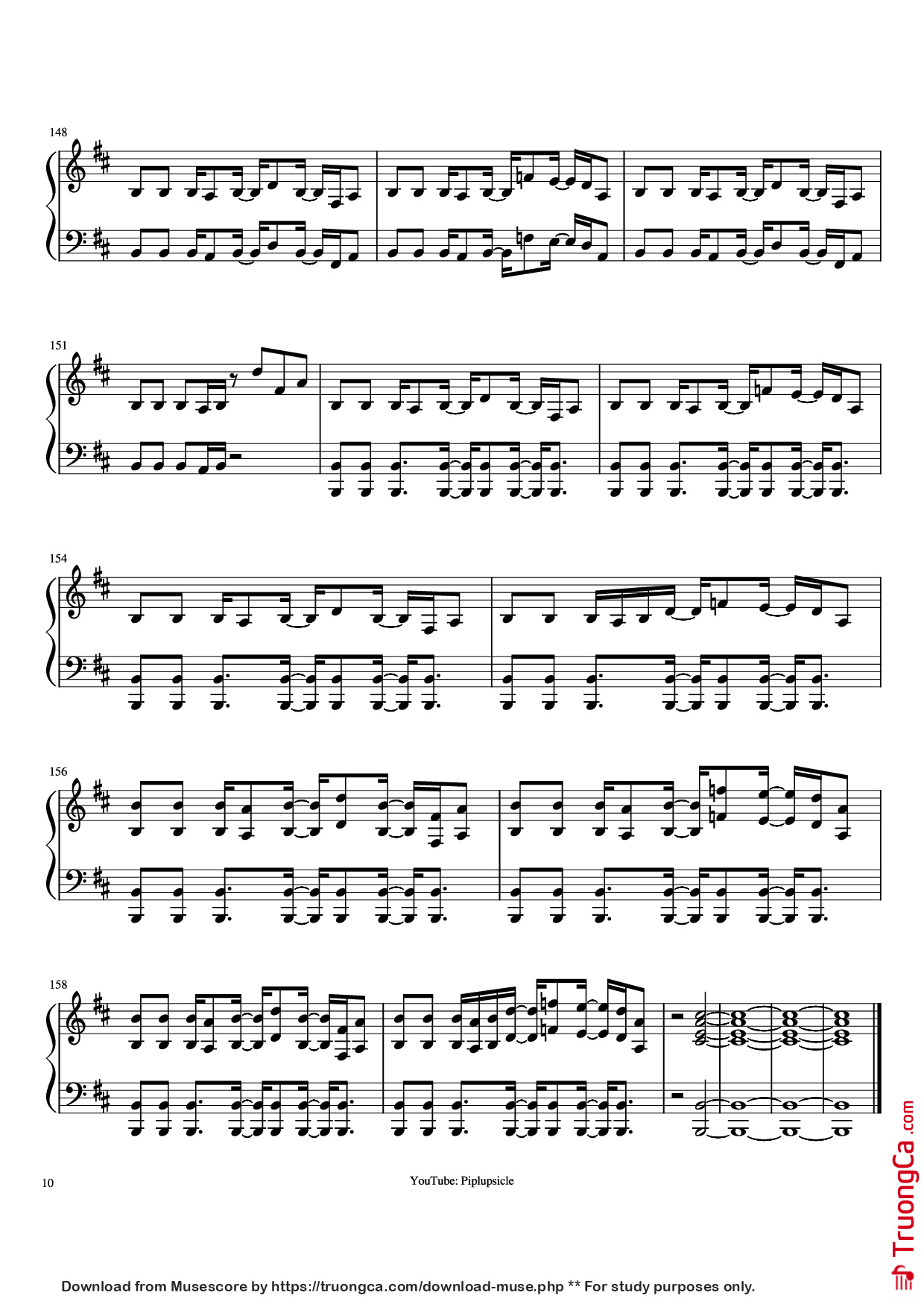 Trang 10 của Sheet nhạc PDF Piano bài hát Giorno