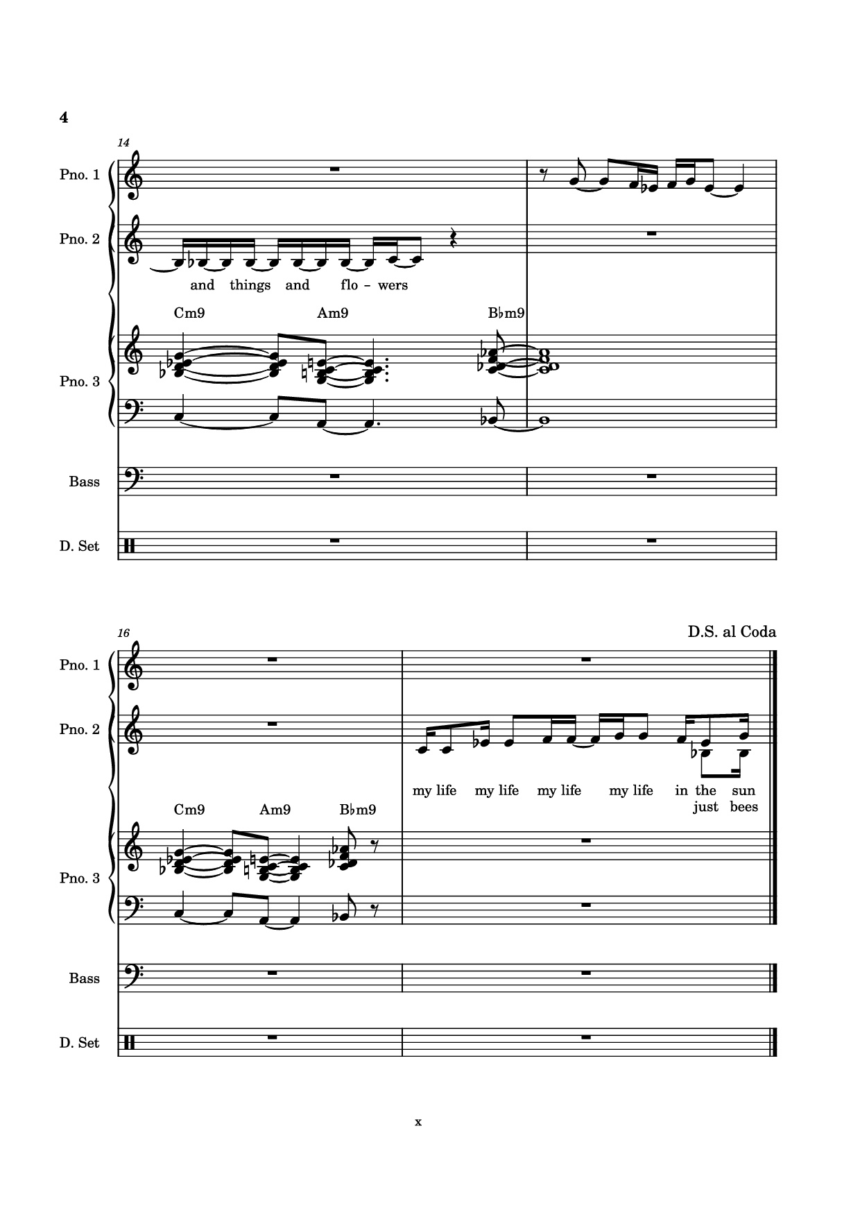 Trang 4 của Sheet nhạc PDF Piano Guitar Tab bài hát Everybody Loves the Sunshine Piano - Arr. Mohsam