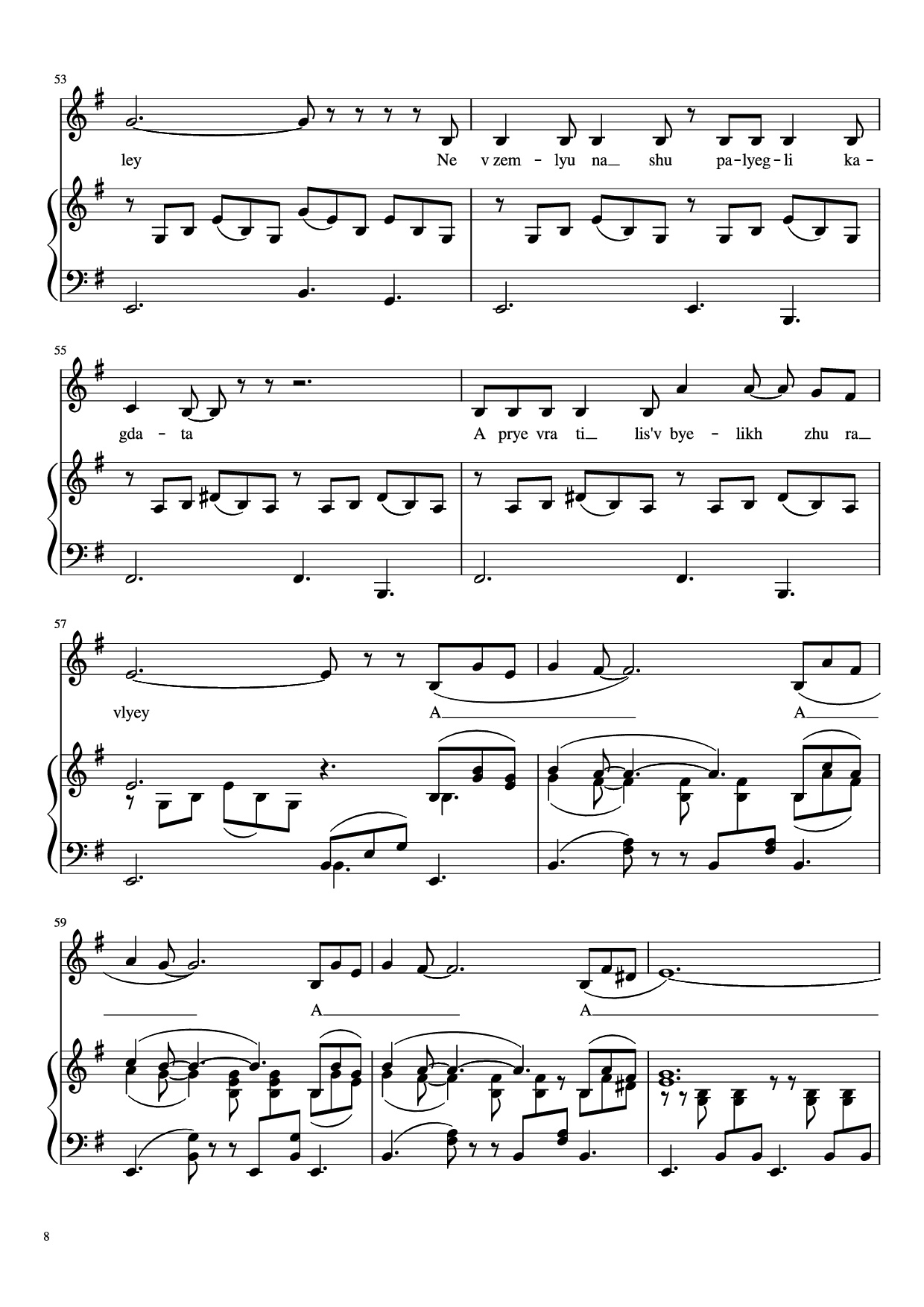 Trang 8 của Sheet nhạc PDF Piano bài hát Cranes Piano - Yan Frenkel