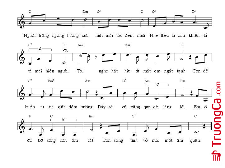 Trang 2 của Sheet nhạc PDF bài hát Trên Ngọn Tình Sầu - Du Tử Lê