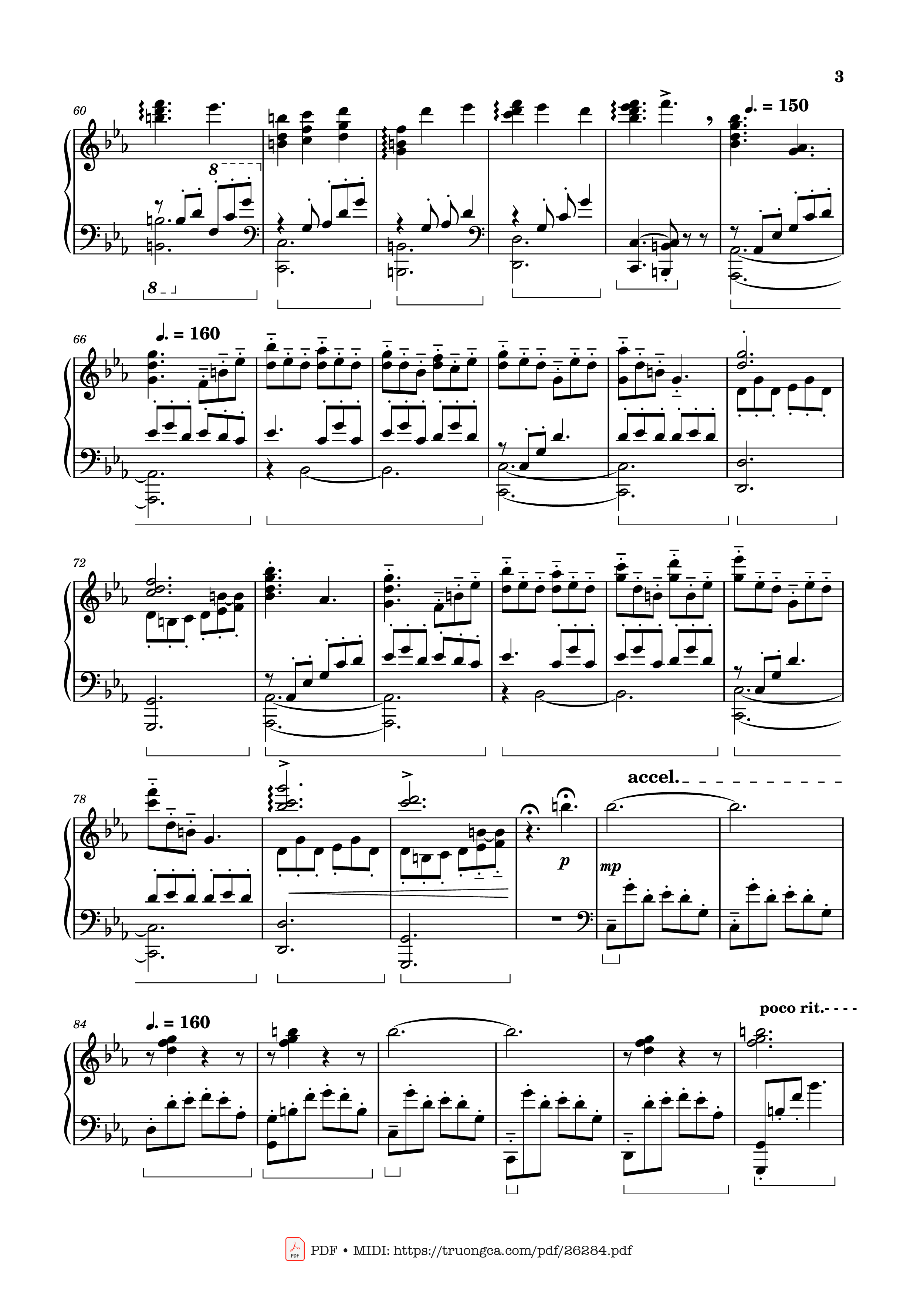 Trang 3 của Sheet nhạc PDF bài hát Show me the sky, show me how to live Piano - AZALI
