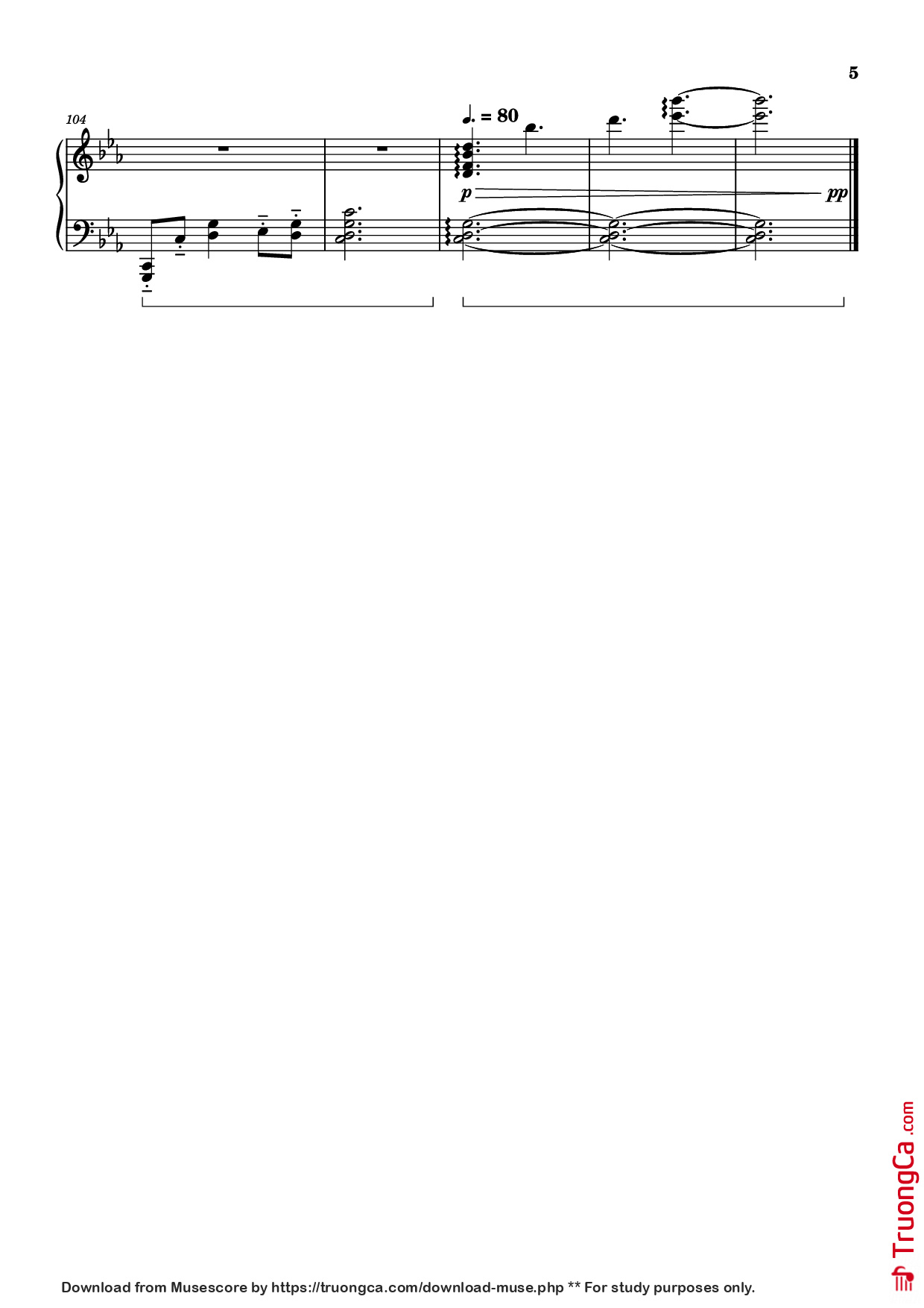 Trang 5 của Sheet nhạc PDF bài hát Show me the sky, show me how to live Piano - AZALI