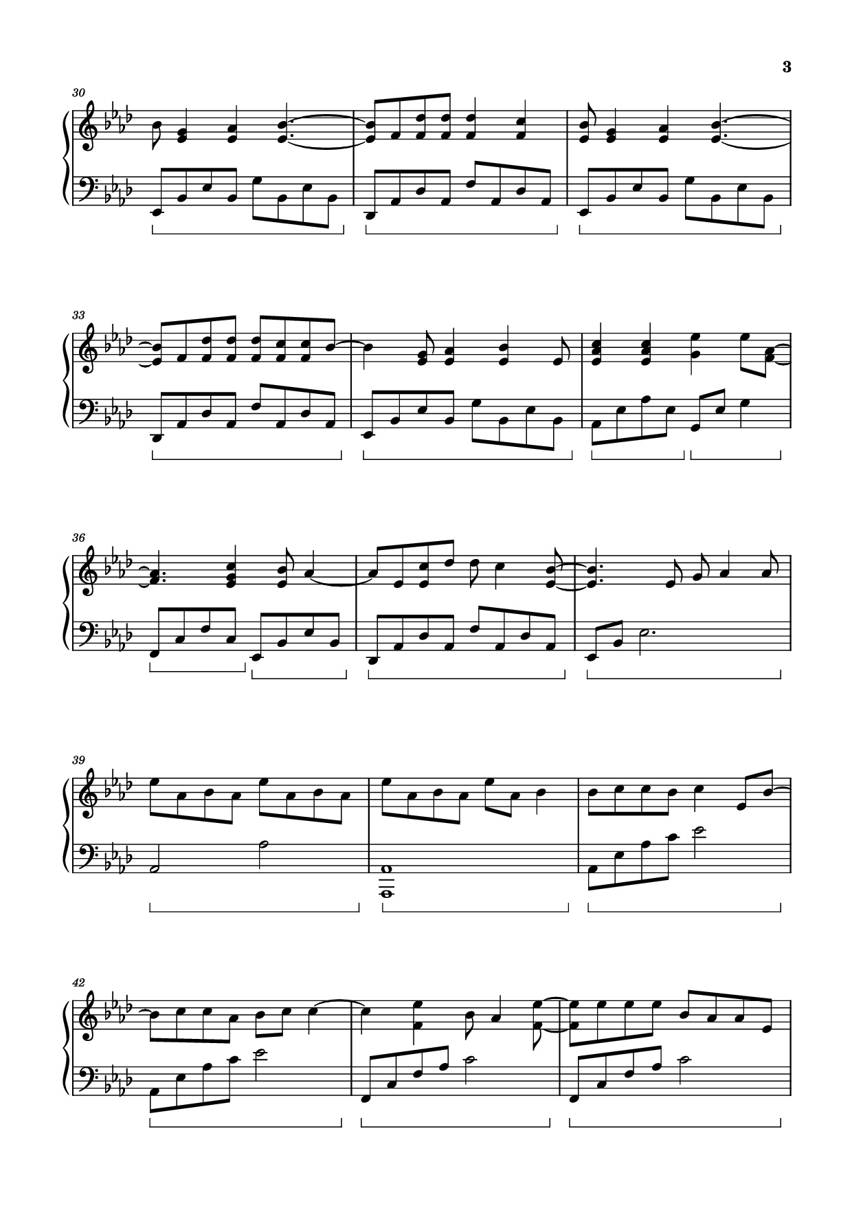 Trang 3 của Sheet nhạc PDF Piano bài hát Night Changes Piano - One Direction