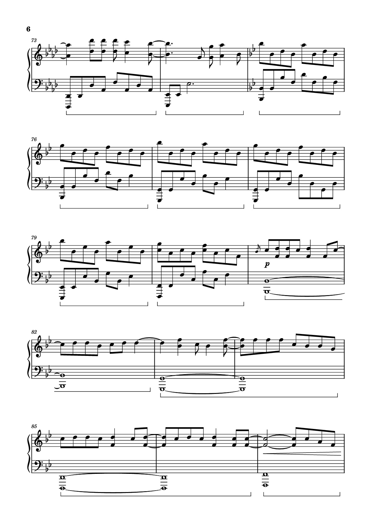 Trang 6 của Sheet nhạc PDF Piano bài hát Night Changes Piano - One Direction