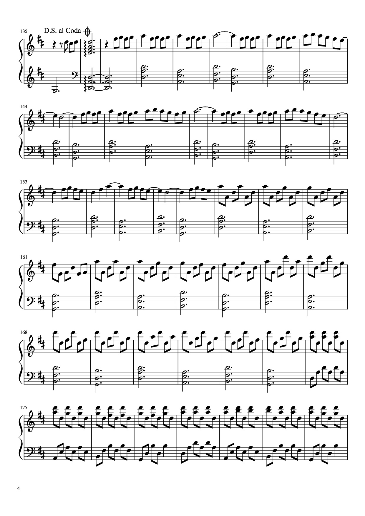 Trang 4 của Sheet nhạc PDF Piano bài hát I Giorni Piano - Undefined