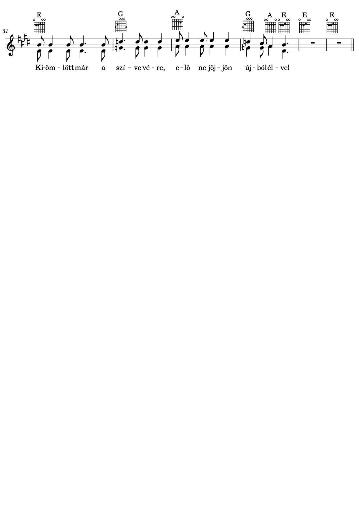 Trang 2 của Sheet nhạc PDF bài hát Kő - Zene és szöveg: