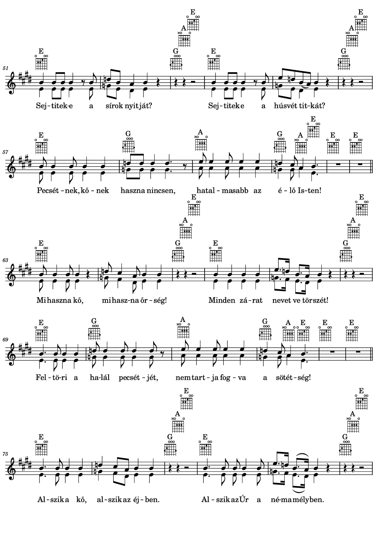 Trang 4 của Sheet nhạc PDF bài hát Kő - Zene és szöveg: