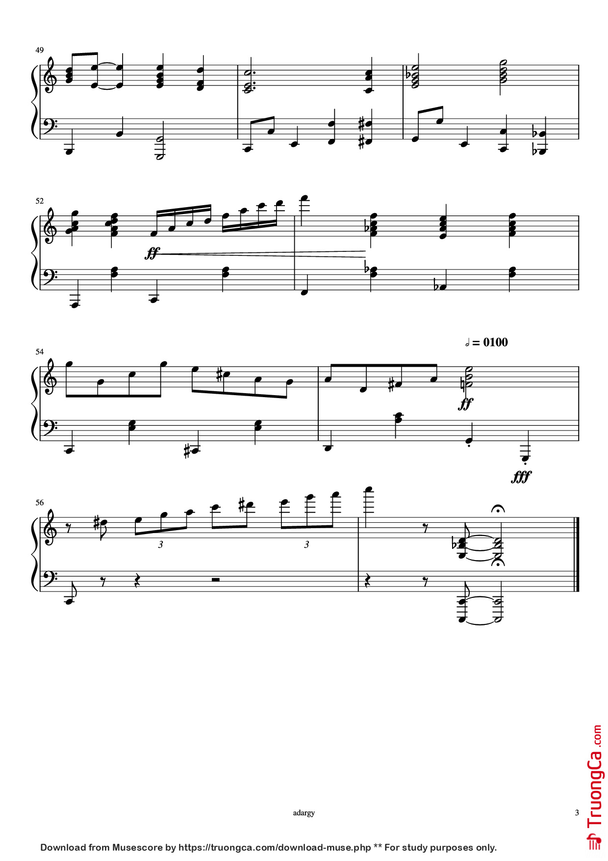 Trang 3 của Sheet nhạc PDF Piano bài hát When the saints go marching in Piano - Gospel traditionnel
