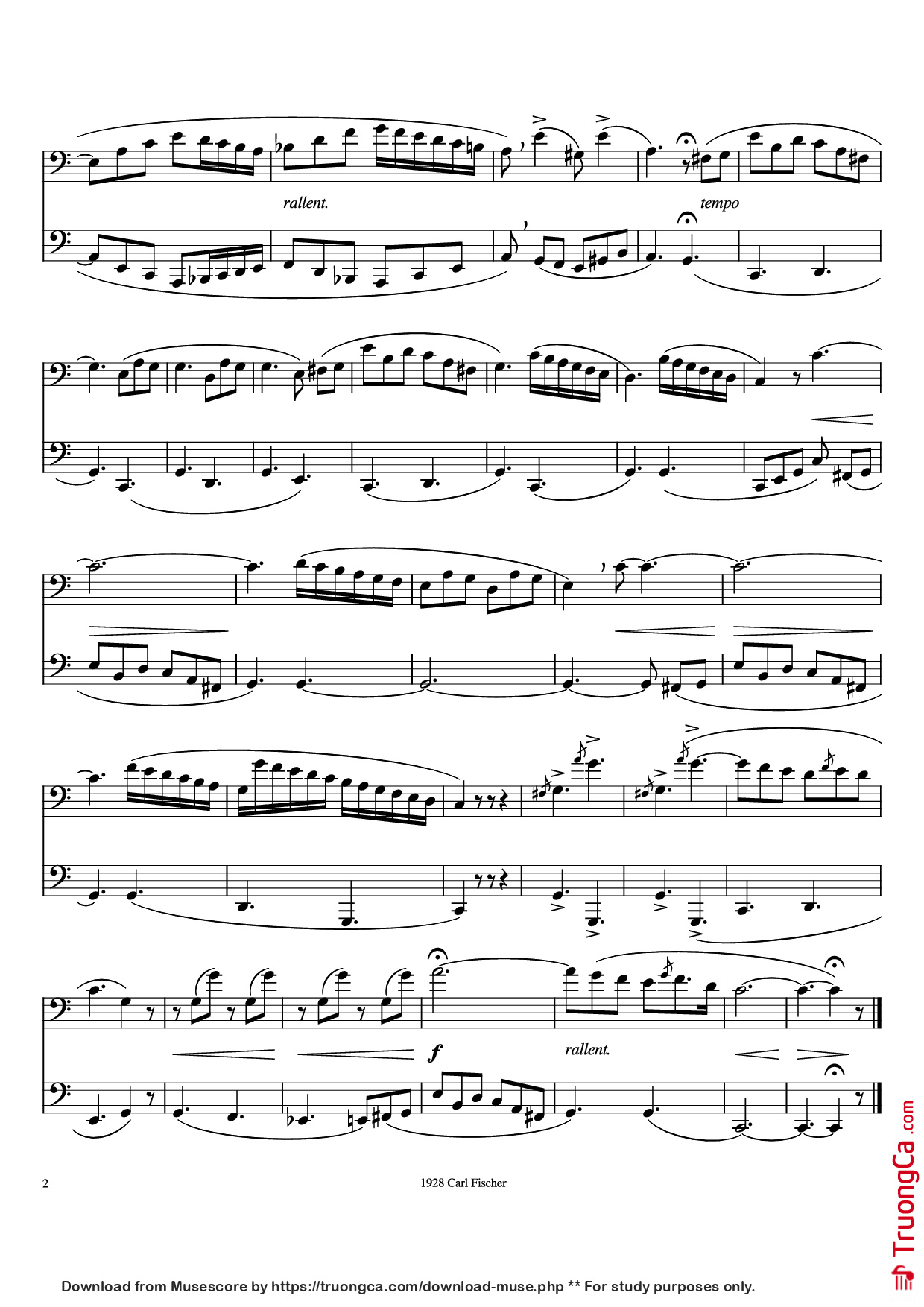 Trang 2 của Sheet nhạc PDF bài hát Rochut Duet No 9 - Bordogni/Rochut/Foster