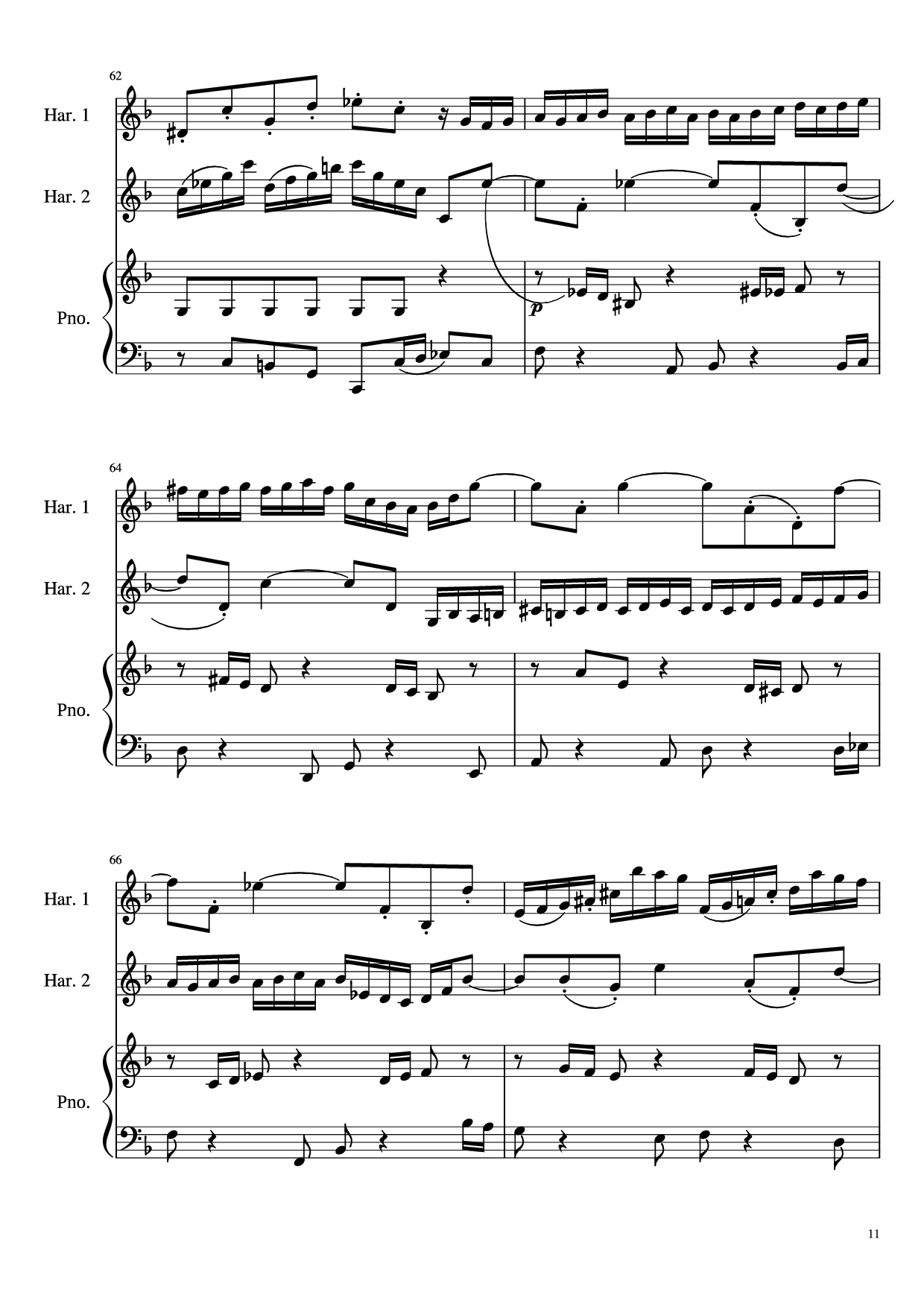 Trang 11 của Sheet nhạc PDF bài hát Concerto for Two Violins in D Minor Piano - Linghongjian