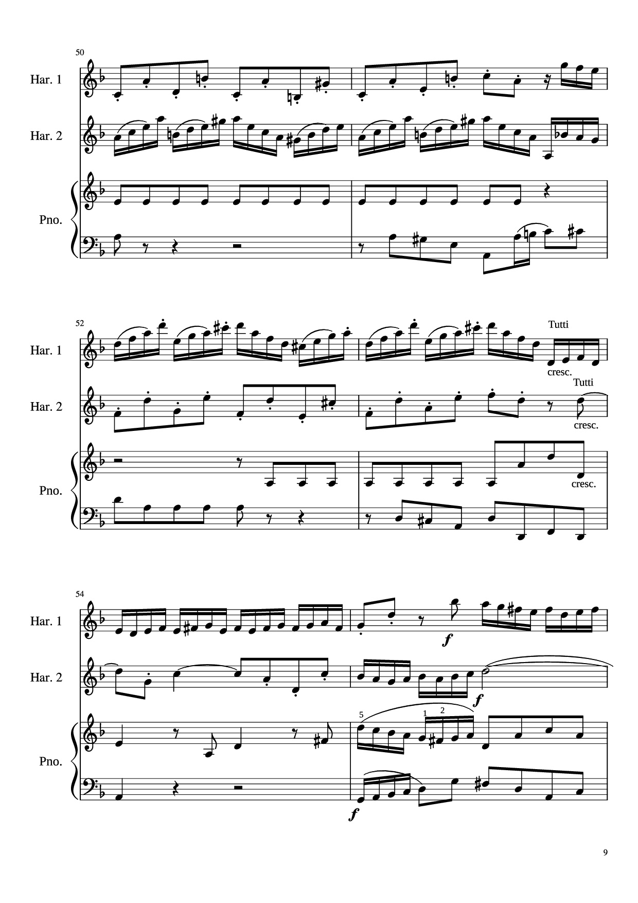 Trang 9 của Sheet nhạc PDF bài hát Concerto for Two Violins in D Minor Piano - Linghongjian