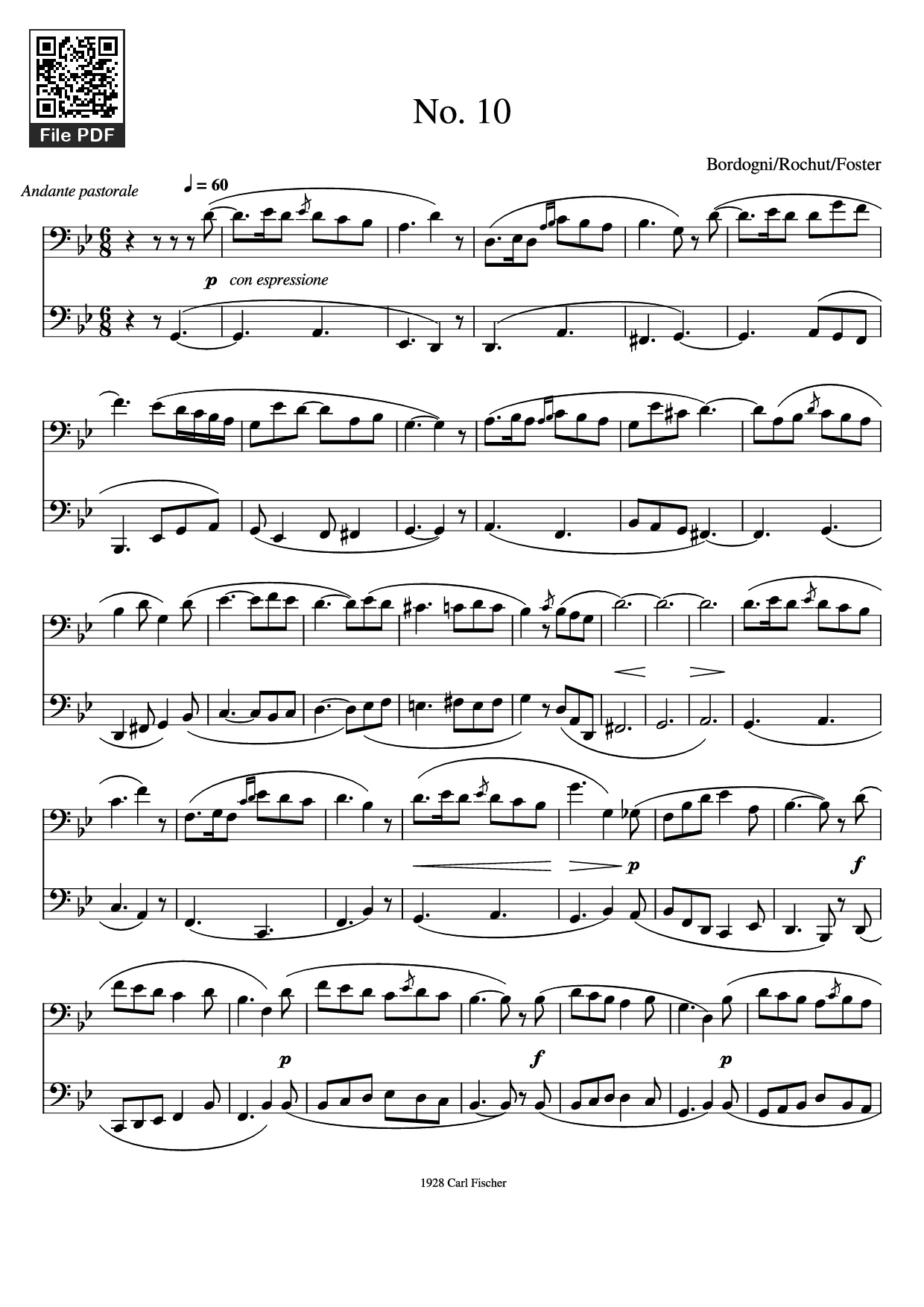 No. 10 - Bordogni/Rochut/Foster