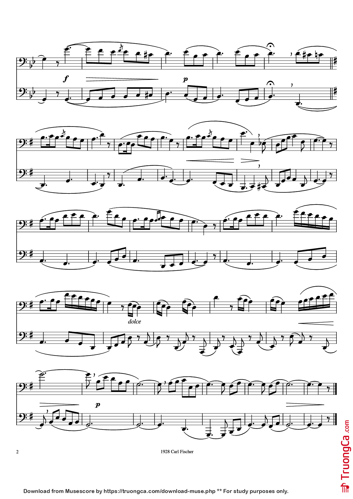 Trang 2 của Sheet nhạc PDF bài hát No. 10 - Bordogni/Rochut/Foster