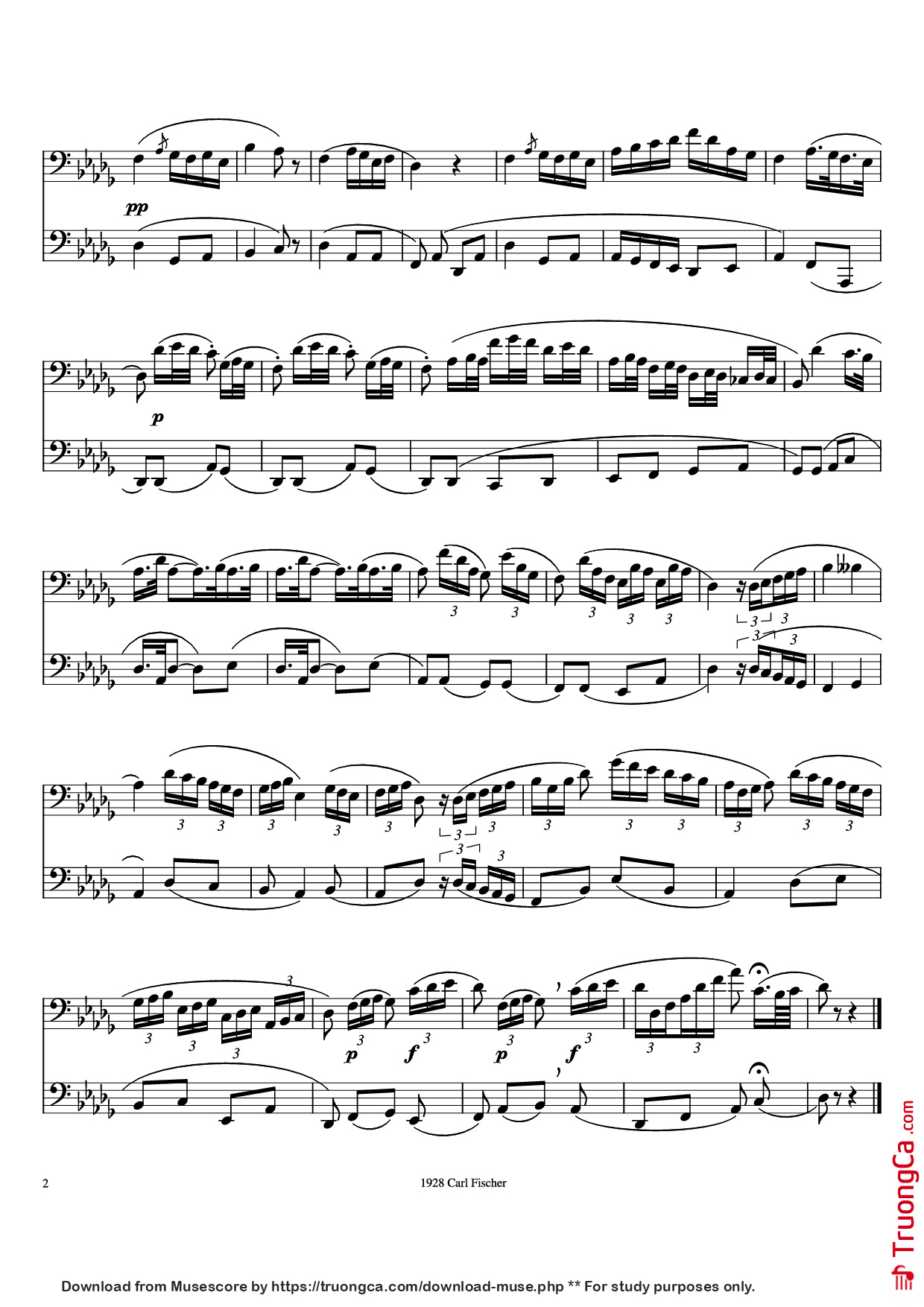 Trang 2 của Sheet nhạc PDF bài hát Rochut Duet No. 12 - Bordogni/Rochut/Foster