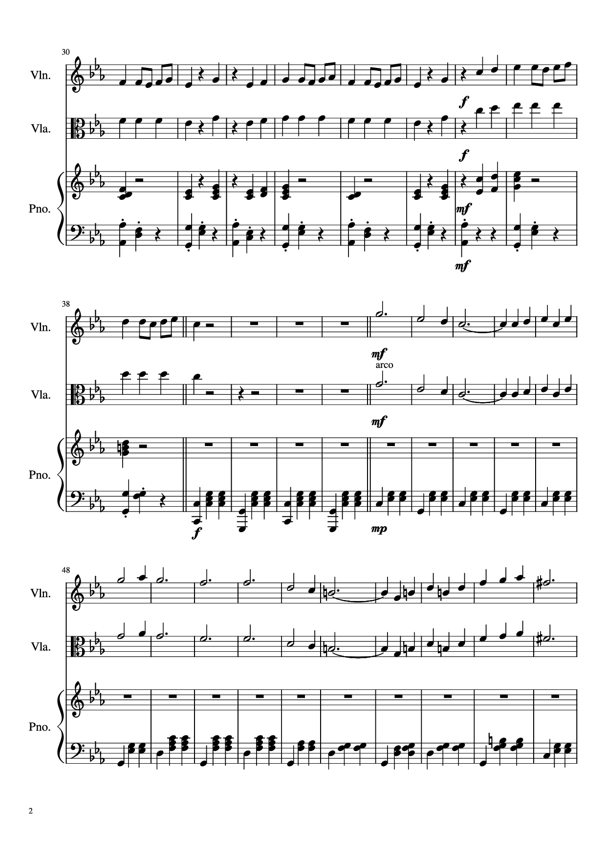 Trang 2 của Sheet nhạc PDF Piano bài hát WALTZ NO. 2 Piano - Dimitri Shostakovich