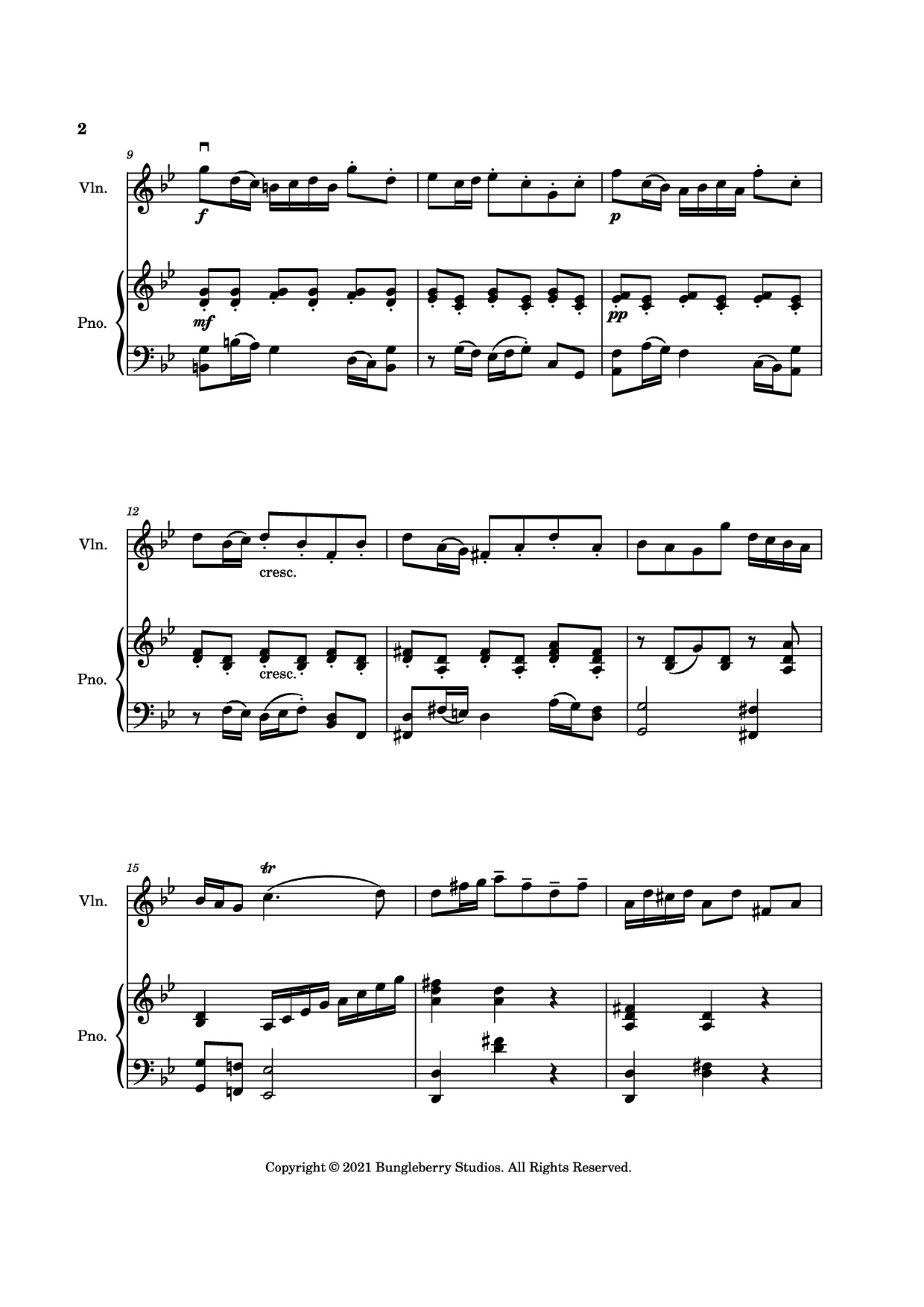 Trang 2 của Sheet nhạc PDF Piano bài hát Courante from Sonata in G Minor Piano - Henry Eccles