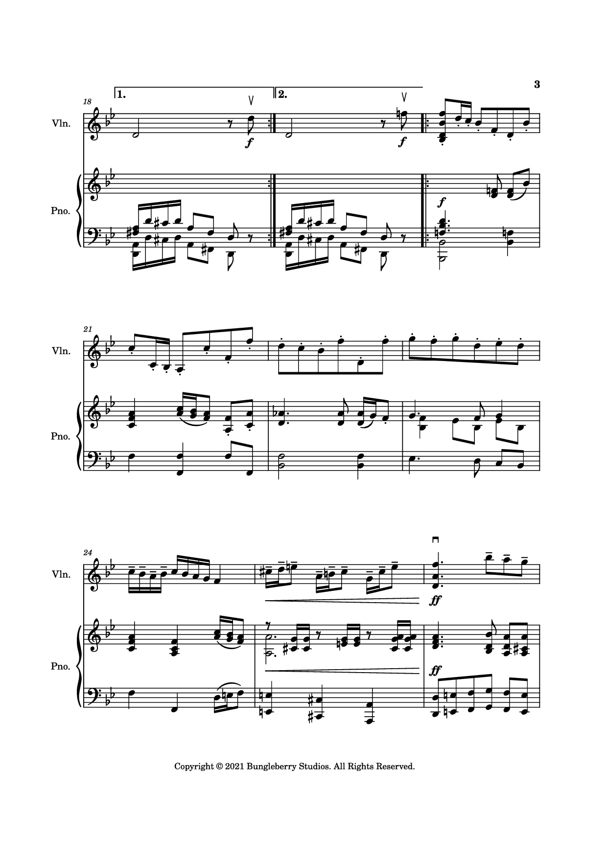 Trang 3 của Sheet nhạc PDF Piano bài hát Courante from Sonata in G Minor Piano - Henry Eccles