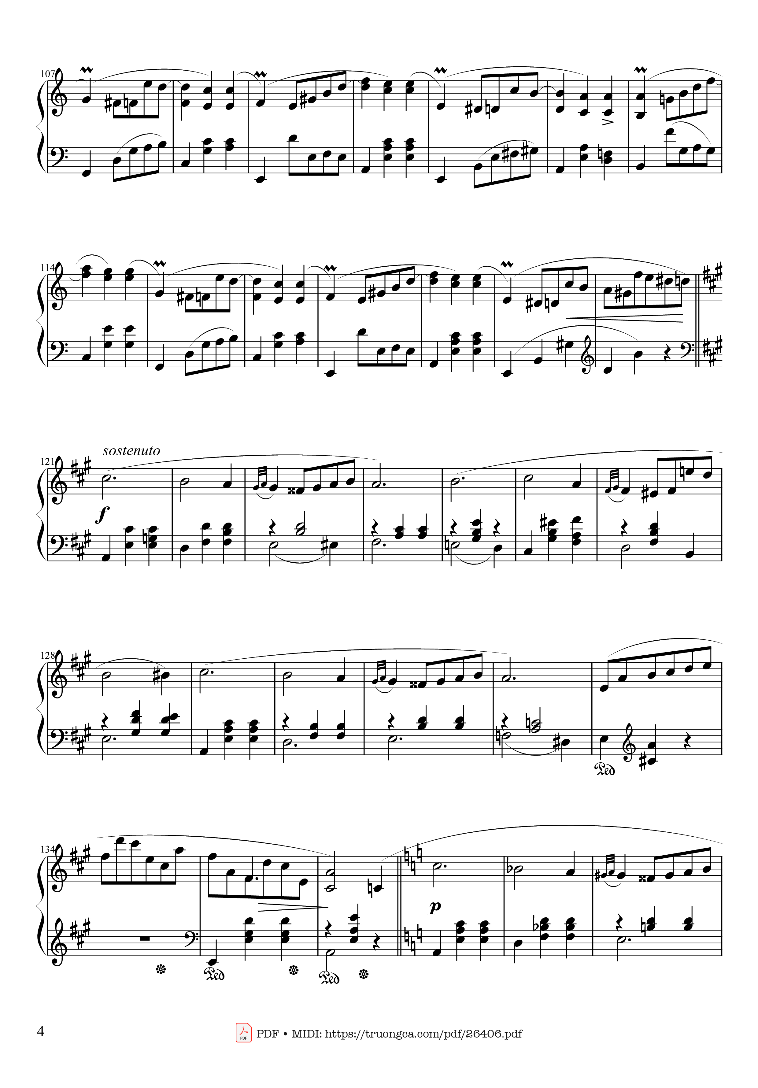 Trang 4 của Sheet nhạc PDF bài hát Waltz in A Minor, Opus 34 No 2 - Frédéric François Chopin