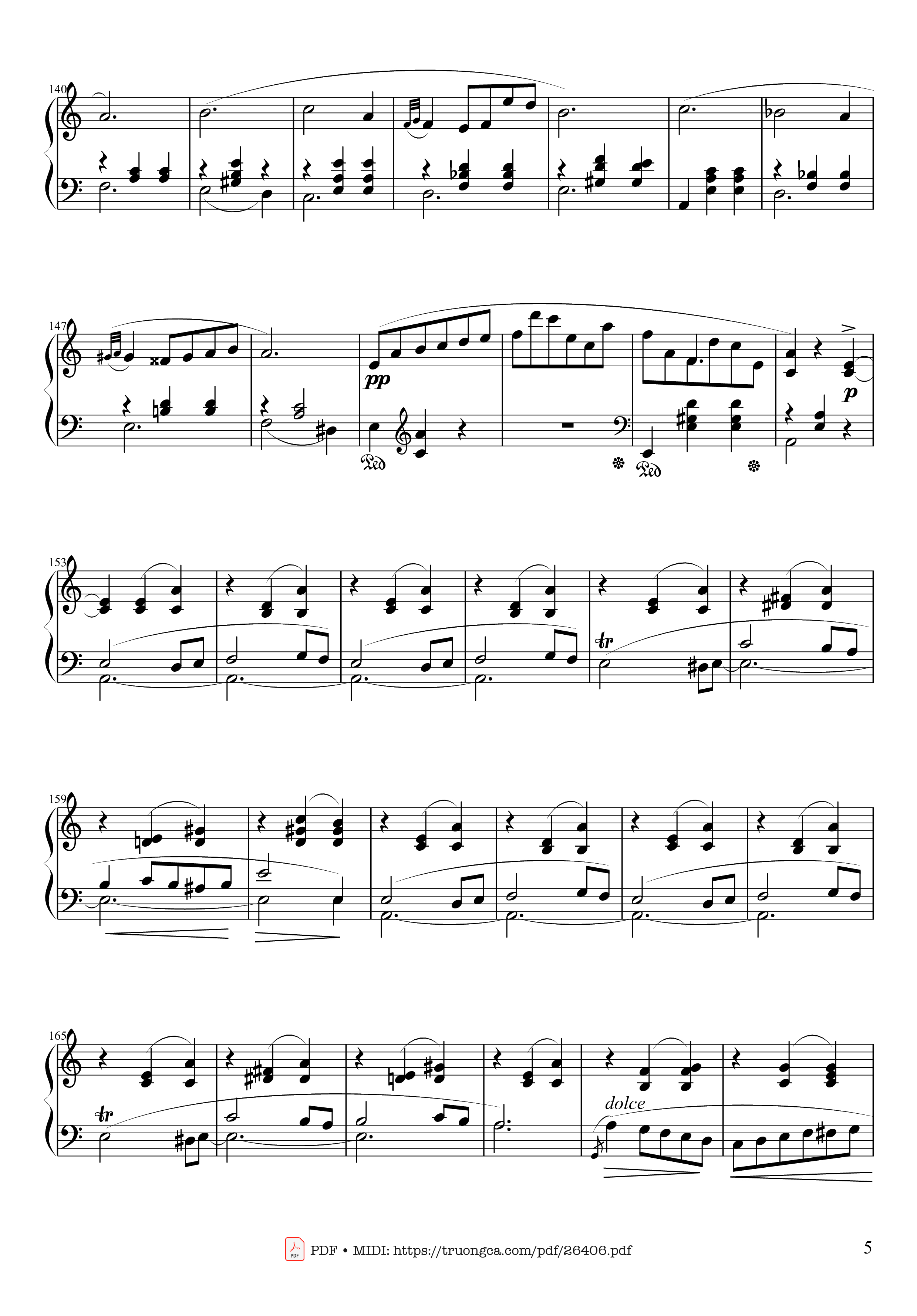 Trang 5 của Sheet nhạc PDF bài hát Waltz in A Minor, Opus 34 No 2 - Frédéric François Chopin