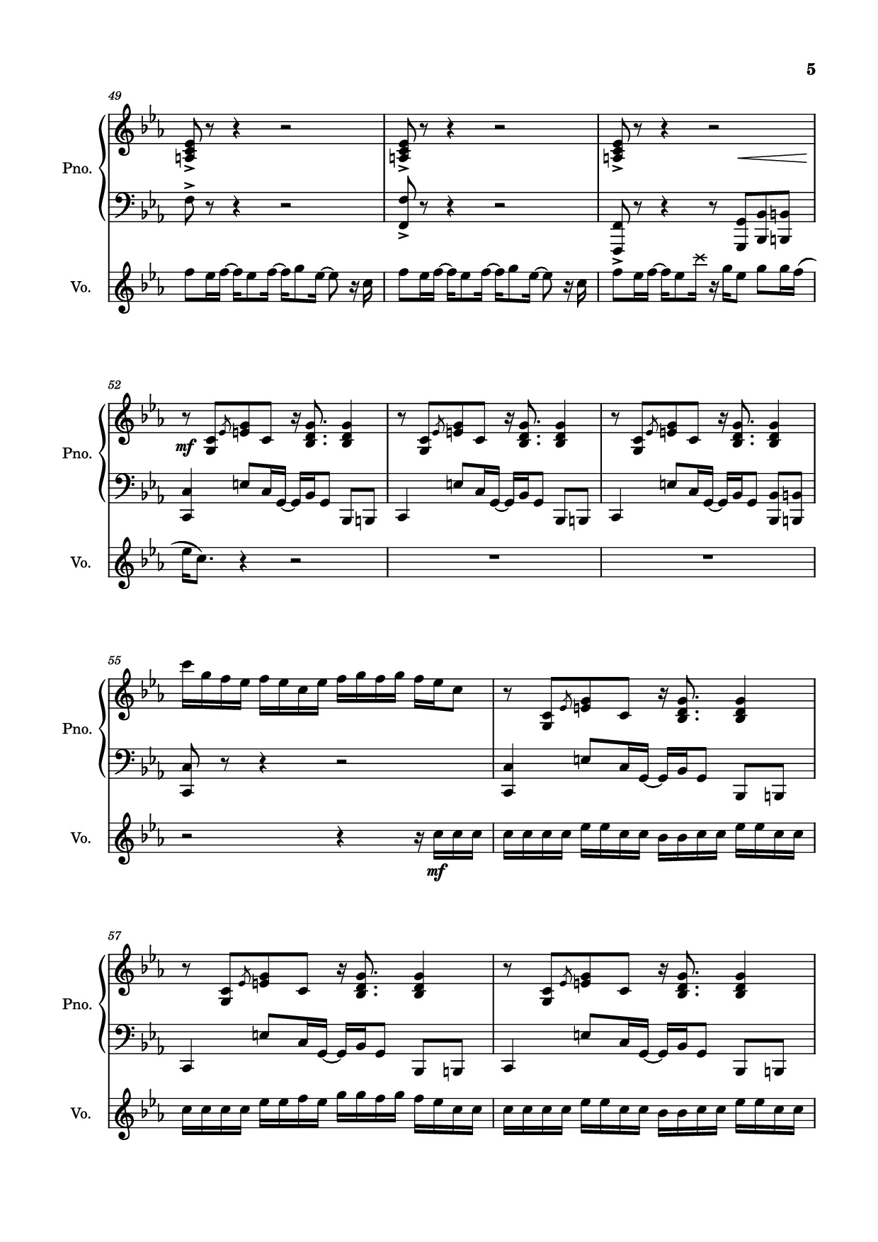 Trang 5 của Sheet nhạc PDF Piano bài hát 2012 Piano - Will Wood arr. Celandine