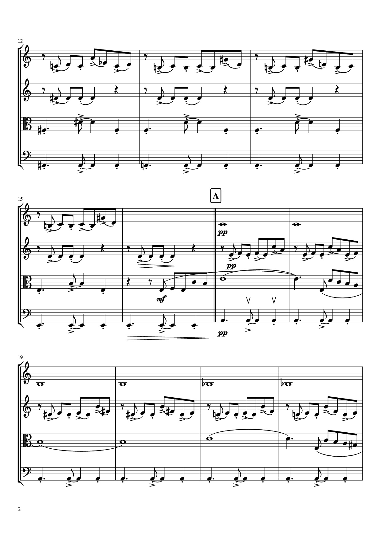 Trang 2 của Sheet nhạc PDF bài hát libertango Violin - A. Piazolla
