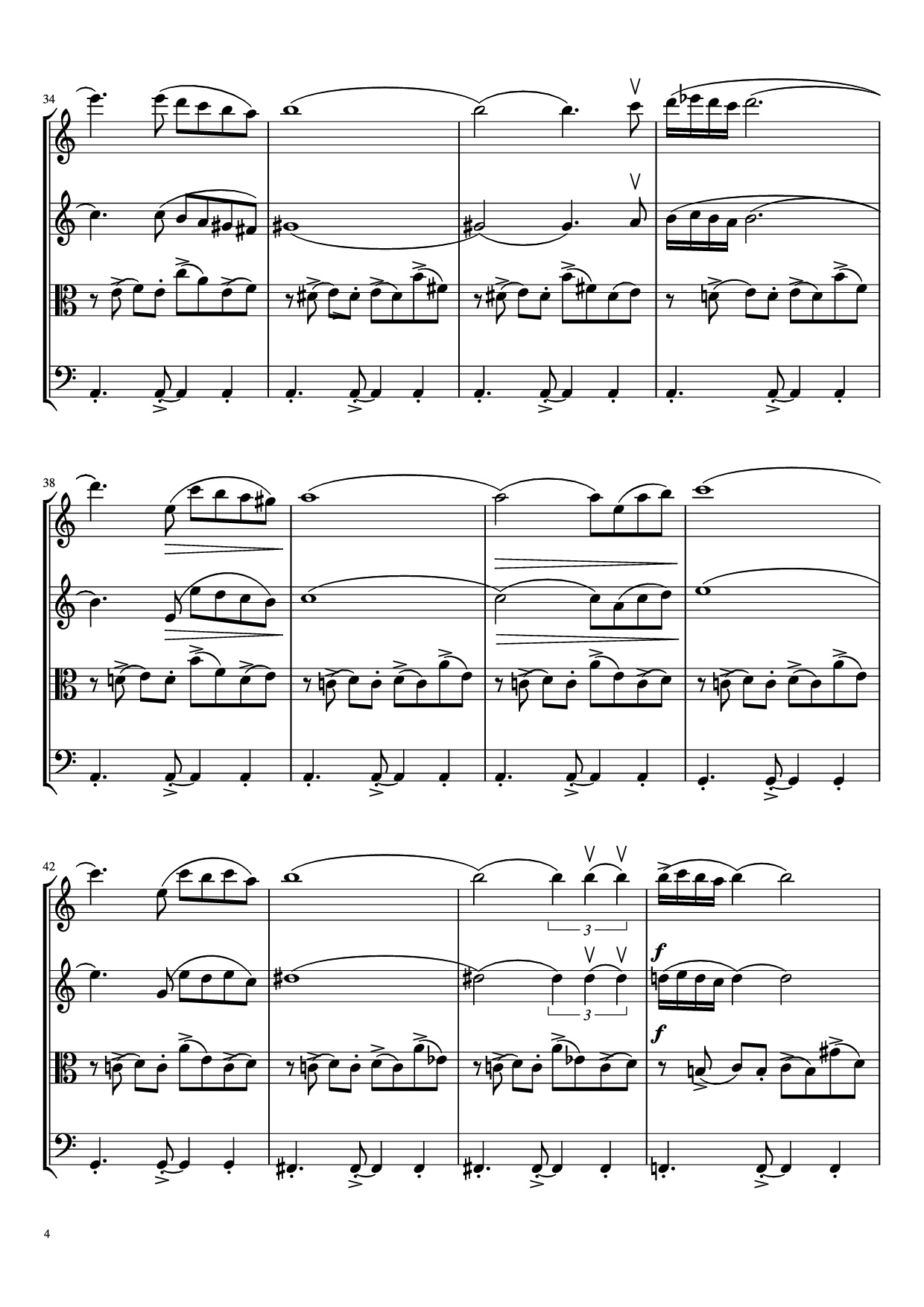 Trang 4 của Sheet nhạc PDF bài hát libertango Violin - A. Piazolla