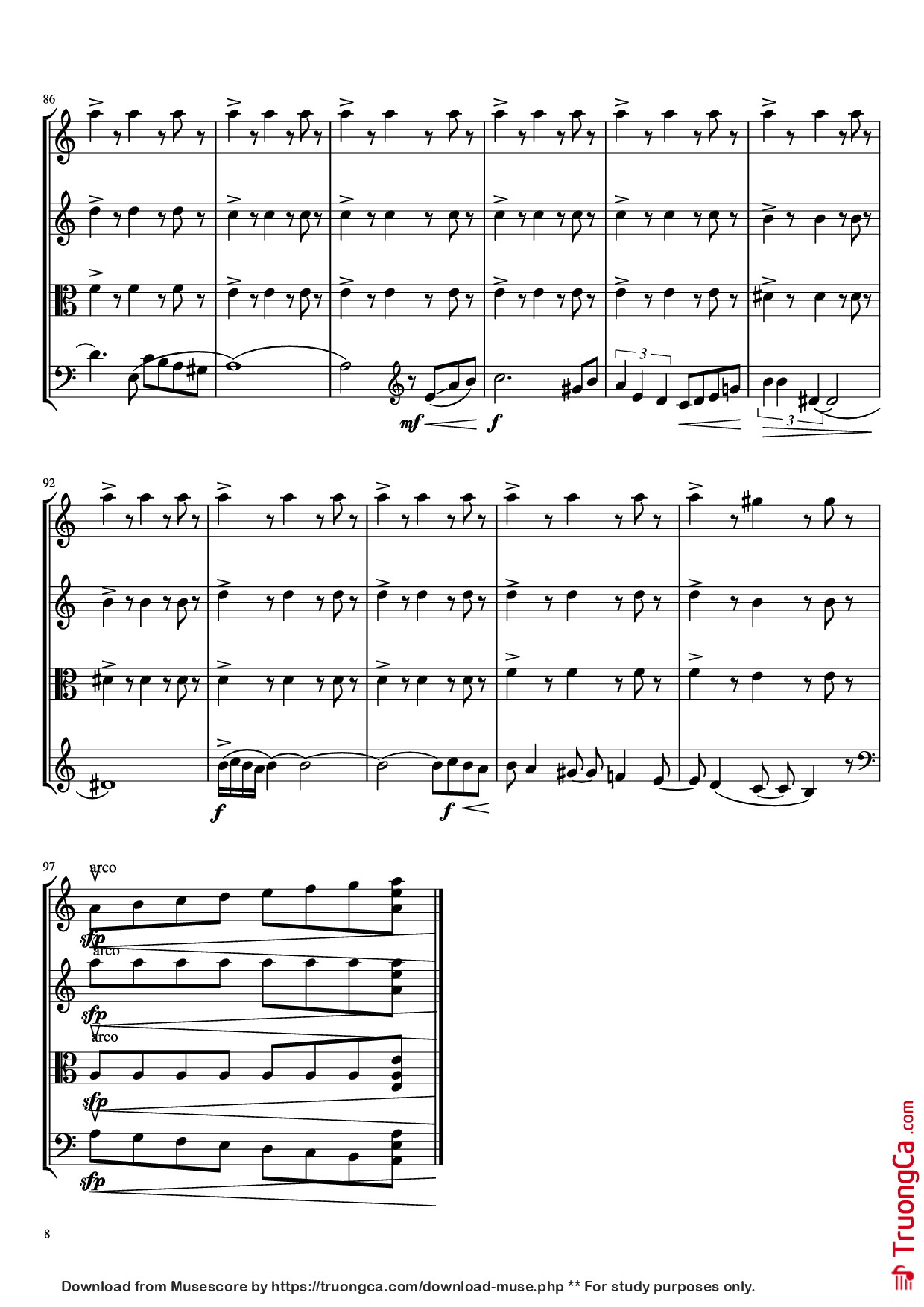 Trang 8 của Sheet nhạc PDF bài hát libertango Violin - A. Piazolla