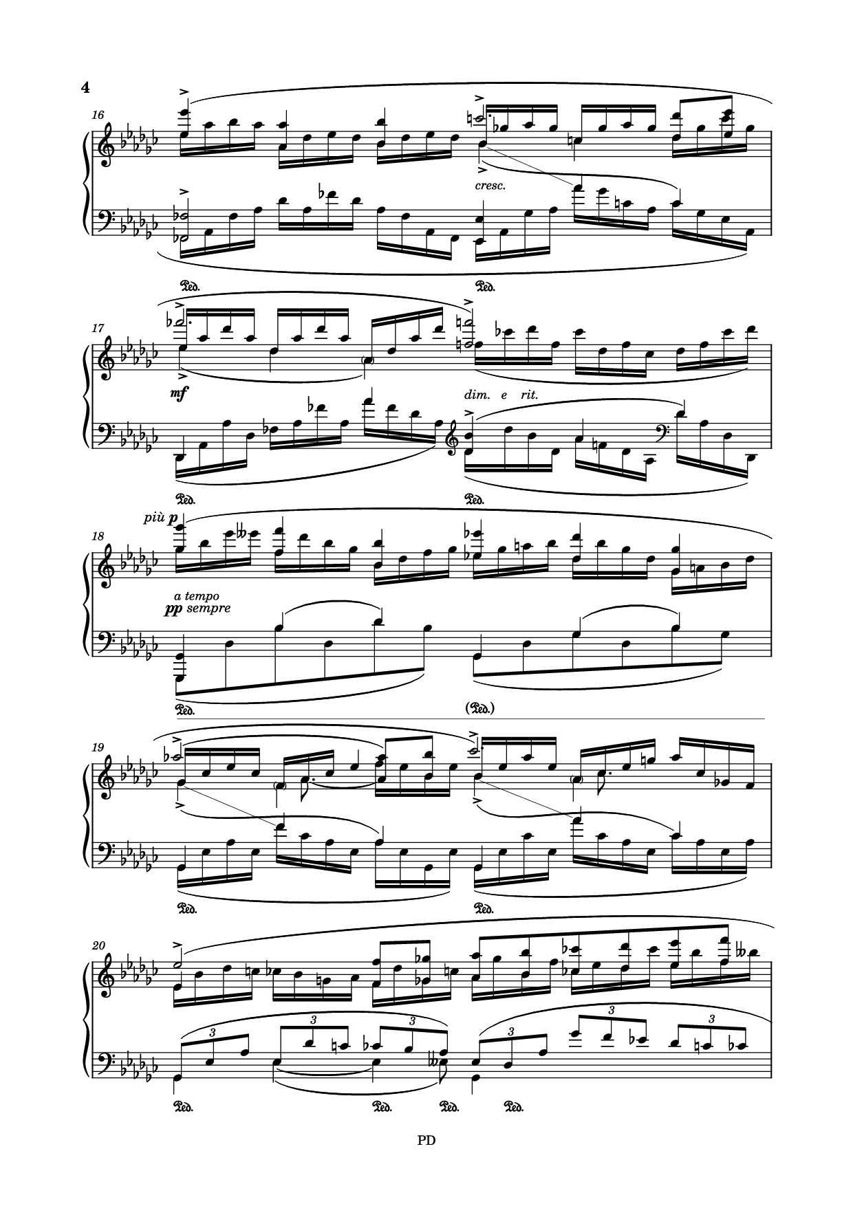 Trang 4 của Sheet nhạc PDF Piano bài hát Le Cygne Piano - Arranged by