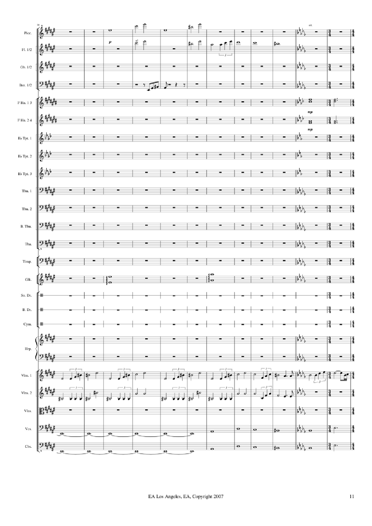 Trang 11 của Sheet nhạc PDF bài hát Medal of Honor: Airborne - Michael Giachinno Arr. Volodymyr Trykoz