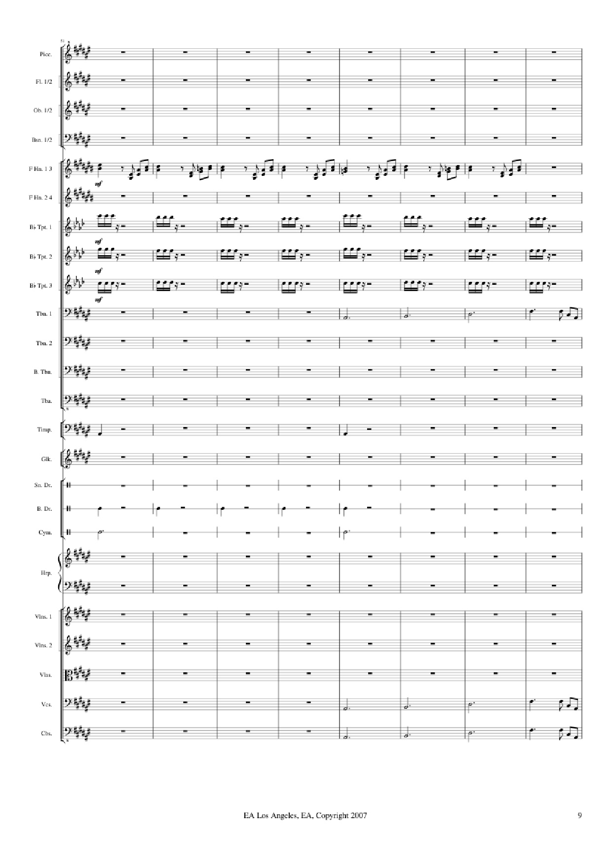 Trang 9 của Sheet nhạc PDF bài hát Medal of Honor: Airborne - Michael Giachinno Arr. Volodymyr Trykoz