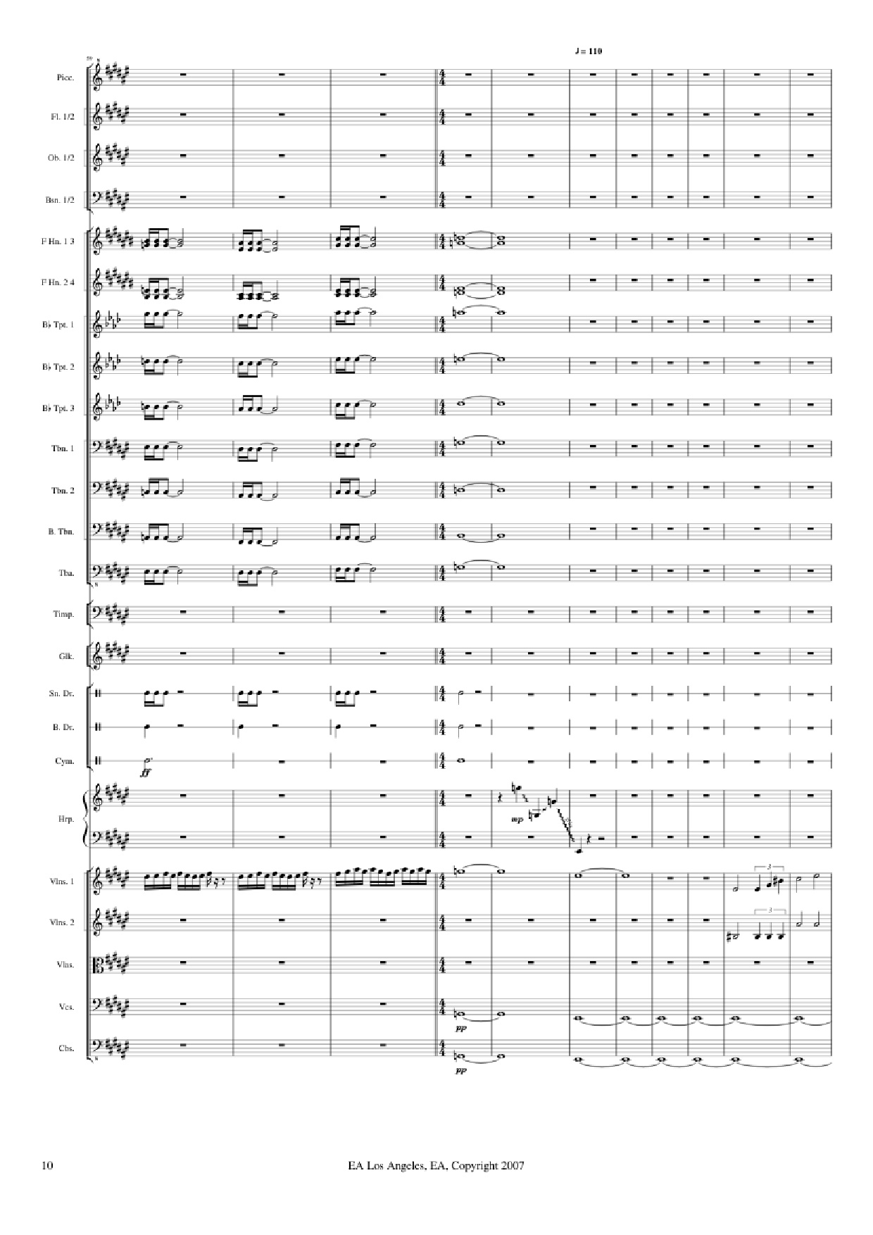 Trang 10 của Sheet nhạc PDF bài hát Medal of Honor: Airborne - Michael Giachinno Arr. Volodymyr Trykoz