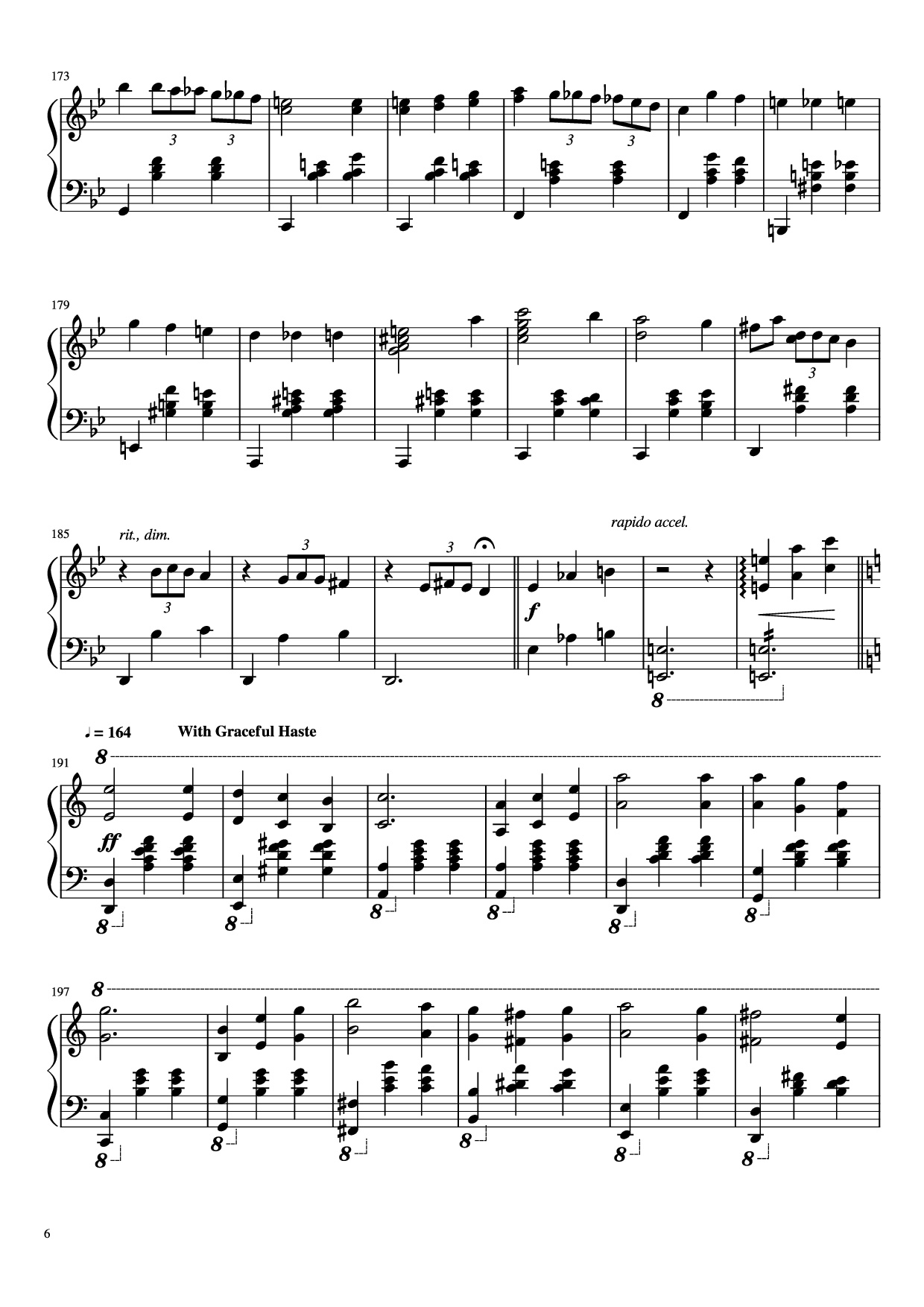 Trang 6 của Sheet nhạc PDF Piano bài hát Merry-Go-Round of Life Piano - Joe Hisaishi