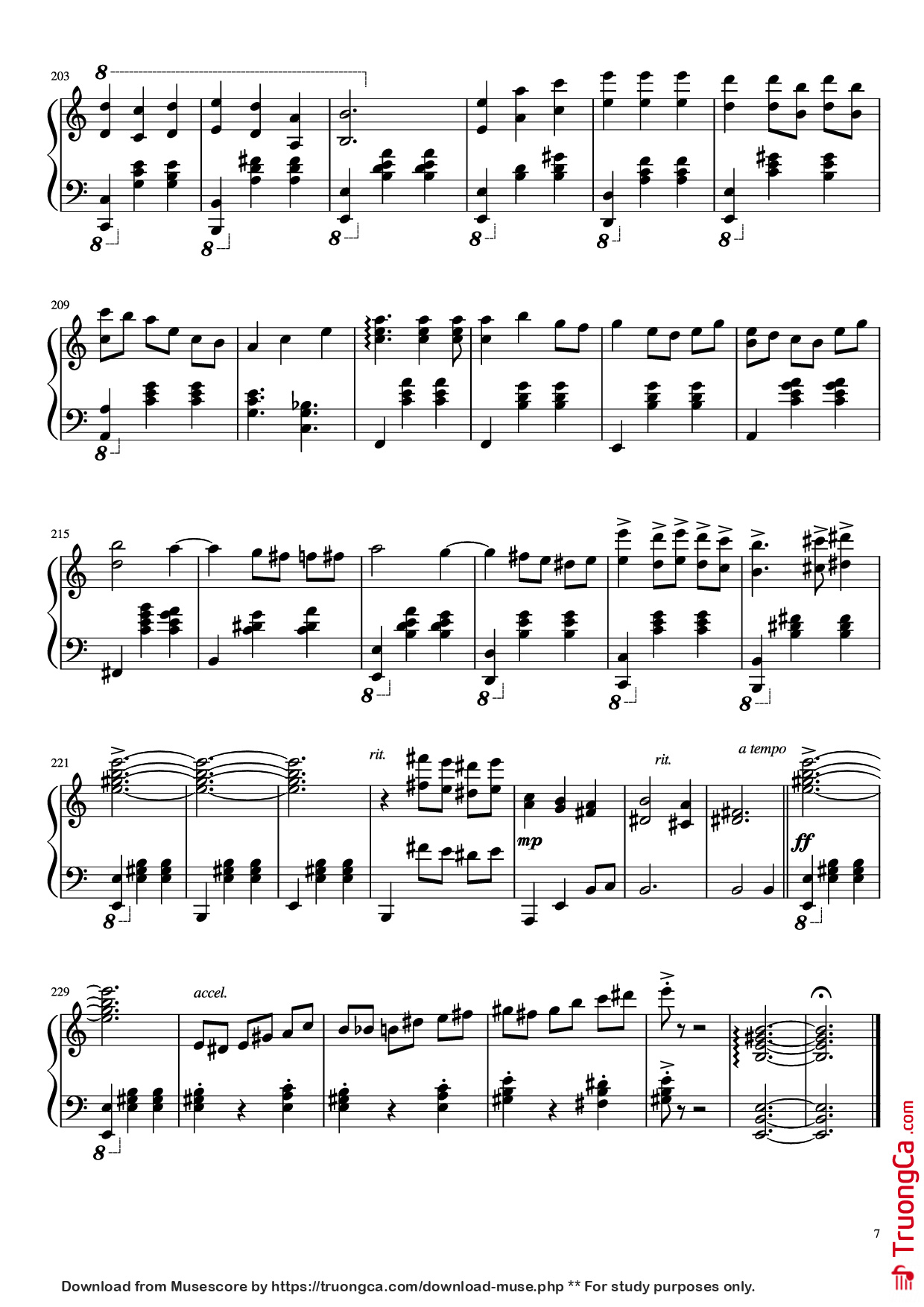 Trang 7 của Sheet nhạc PDF Piano bài hát Merry-Go-Round of Life Piano - Joe Hisaishi