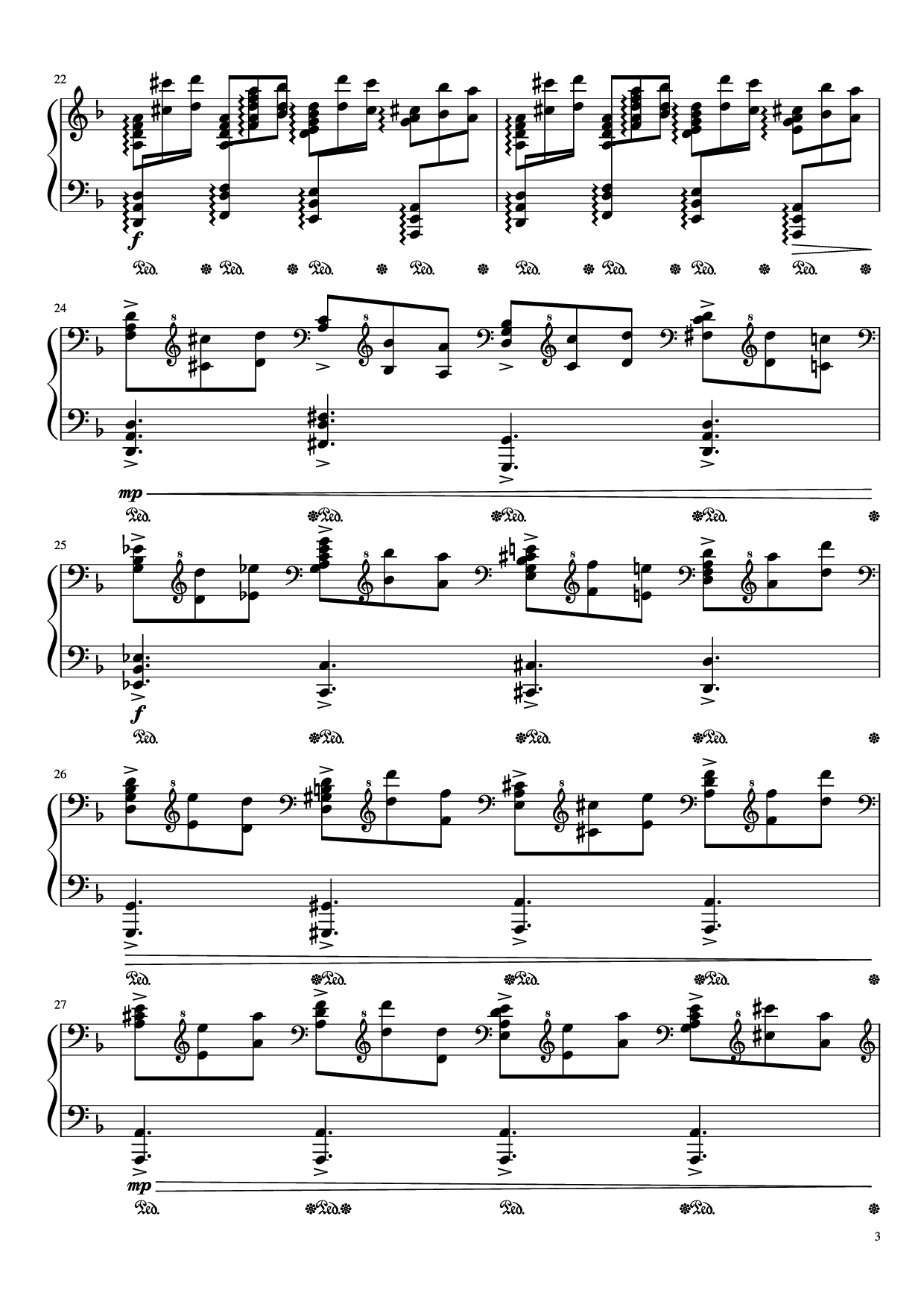 Trang 3 của Sheet nhạc PDF Piano bài hát Requiem - Lacrimosa Piano - Mozart - flheight
