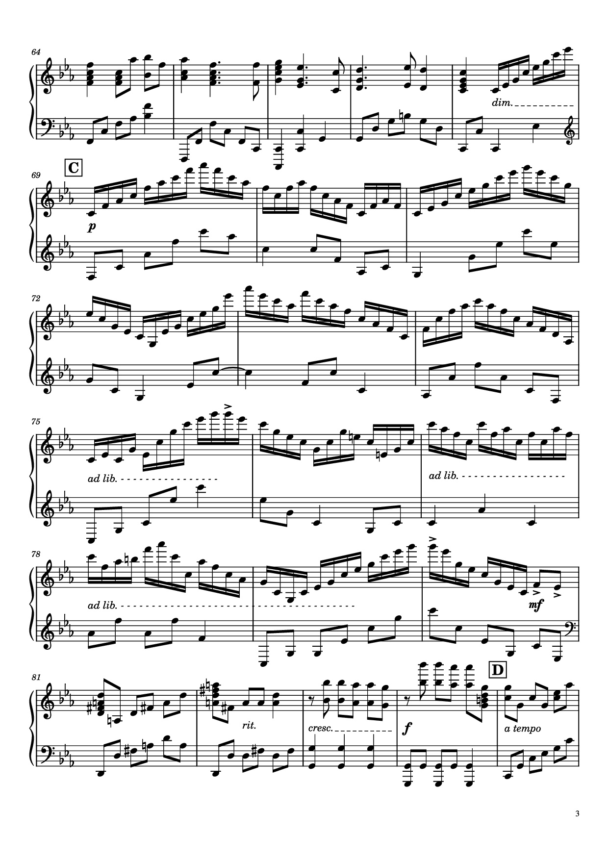 Trang 3 của Sheet nhạc PDF bài hát Once Upon a December Piano - Music by S. Flaherty & D. Newman